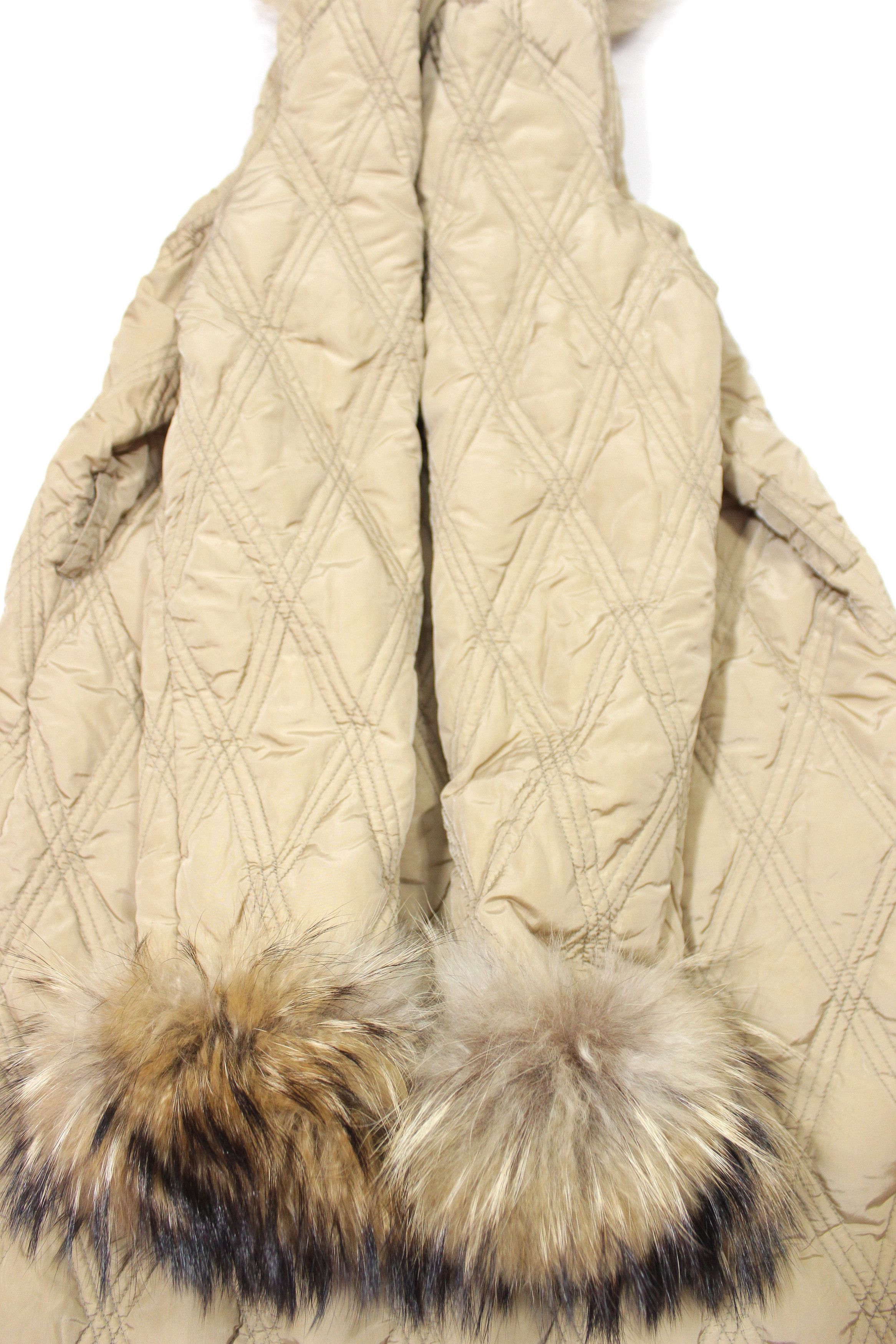 Moncler Goose Down Quilted Fur Jacket Vintage Size M / US 6-8 / IT 42-44 - 7 Thumbnail