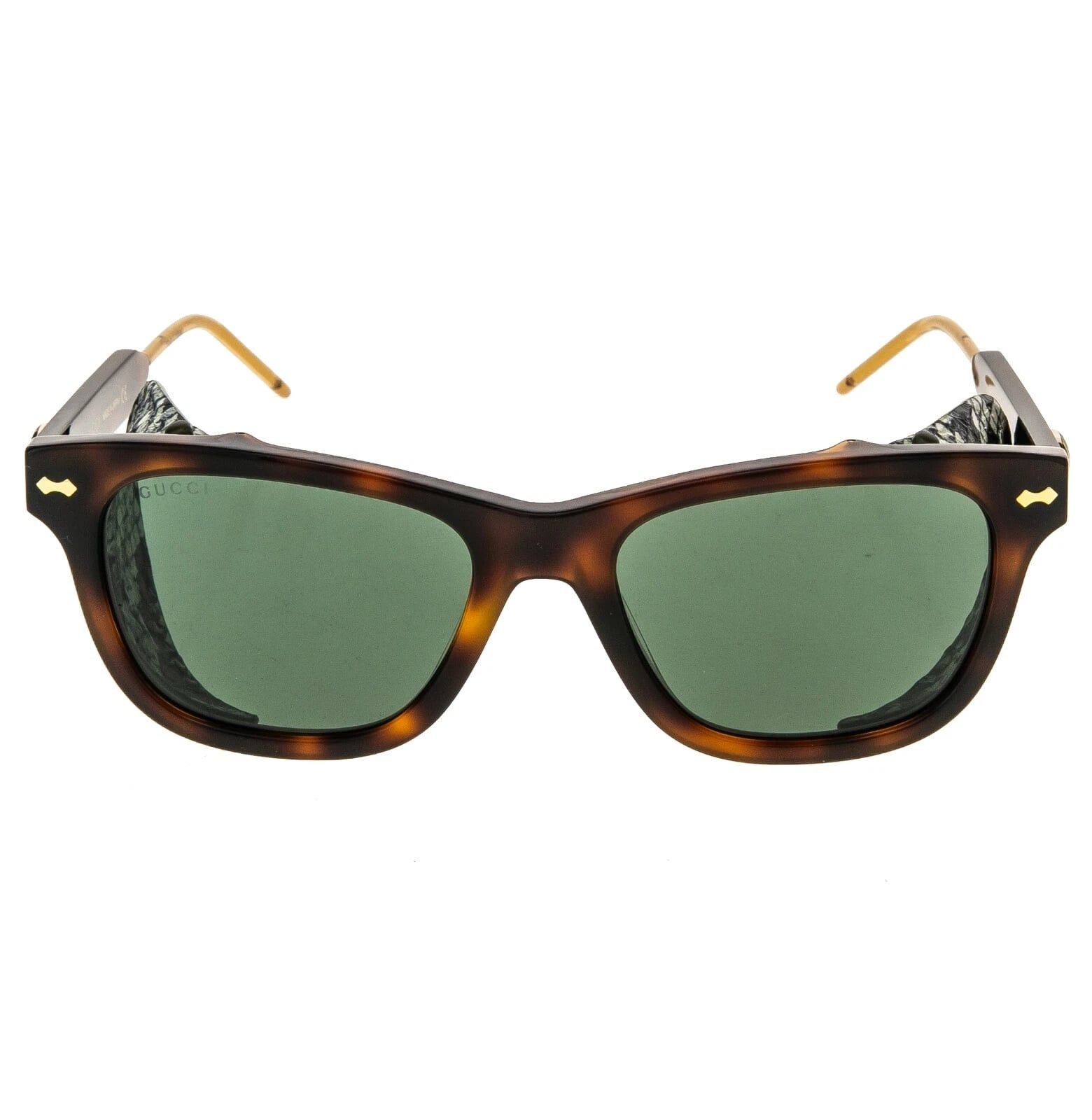 Gucci GUCCI GG0671S Guilloché 0671 Brown Blinker Sunglasses 002 Size ONE SIZE - 8 Thumbnail