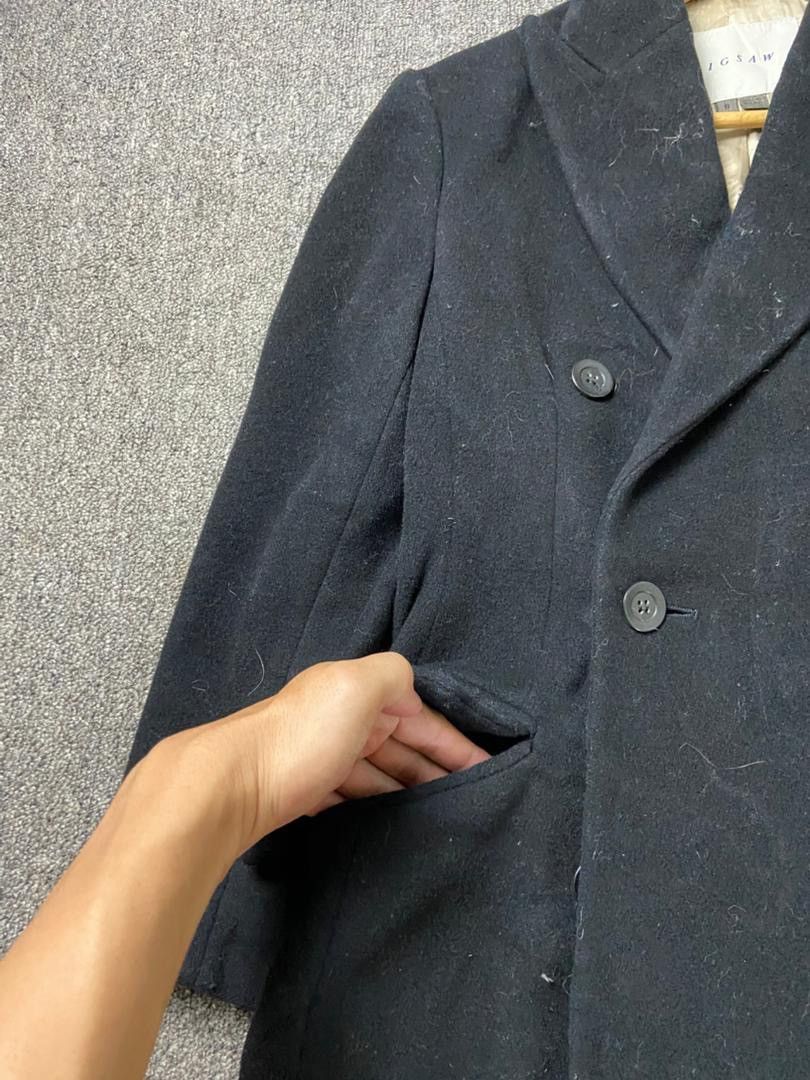 Jigsaw JIGSAW Brand Wool Double Breasted Long Coat (203) Size US XXS / EU 40 - 7 Thumbnail