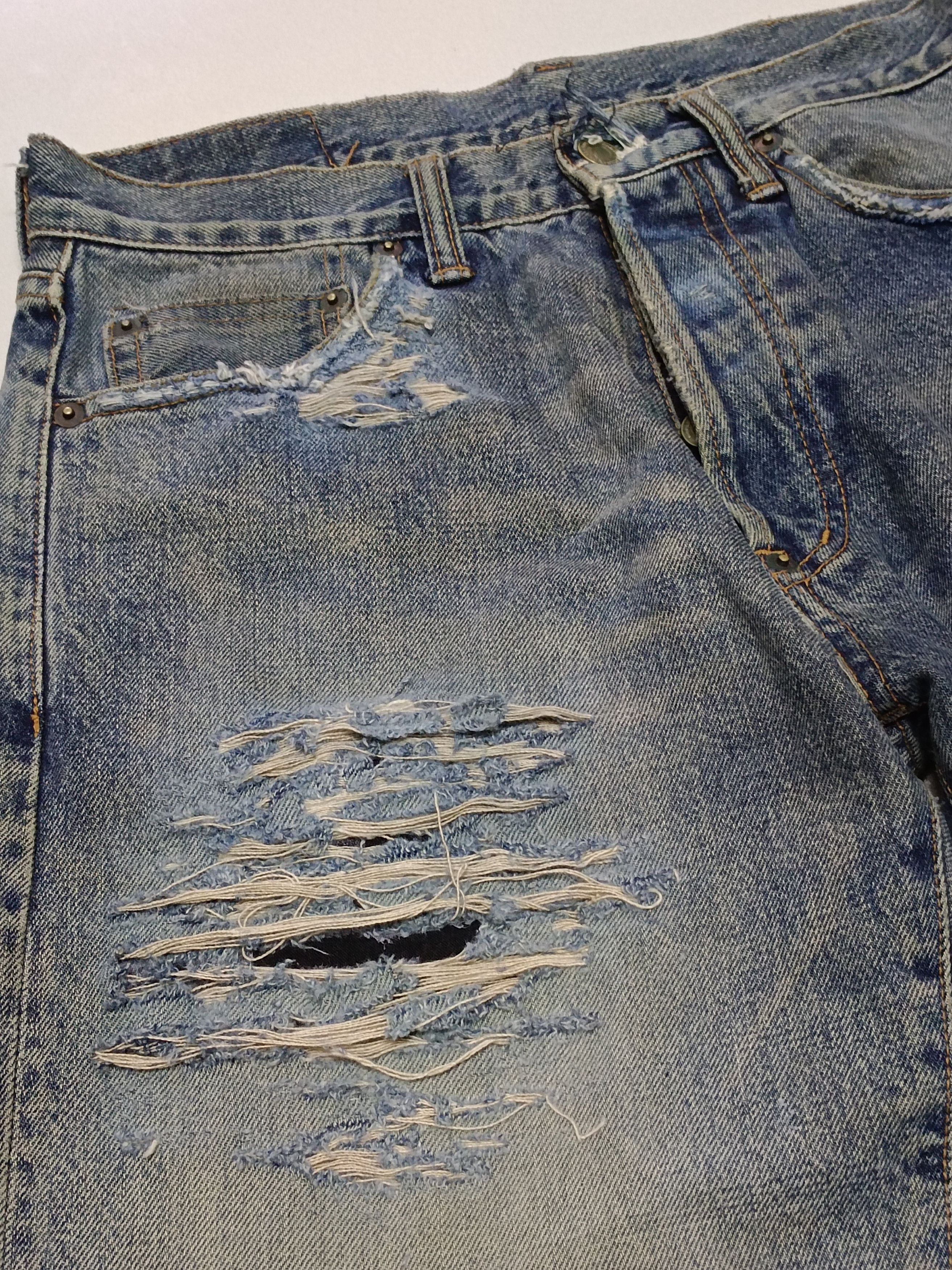 Studio D'Artisan Studio d'artisan D02S Selvedge Distressed Denim Size US 30 / EU 46 - 4 Thumbnail