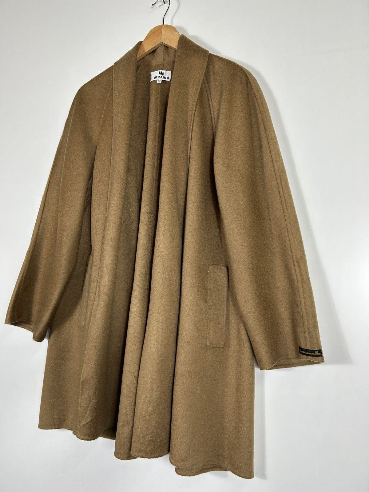 Designer ⚡️Vintage Gerardi Italy Cashmere Buttonless Jacket Size M / US 6-8 / IT 42-44 - 3 Thumbnail