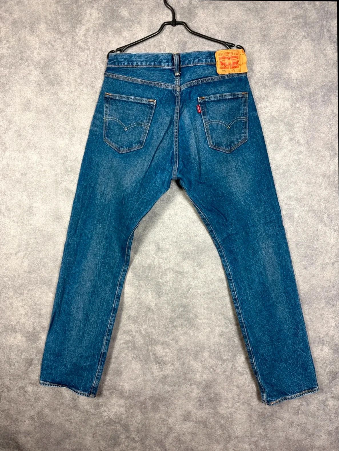 Levi's Levi Strauss 501 Jeans klassisch dunkelblau Denim Vintage Size US 34 / EU 50 - 1 Thumbnail