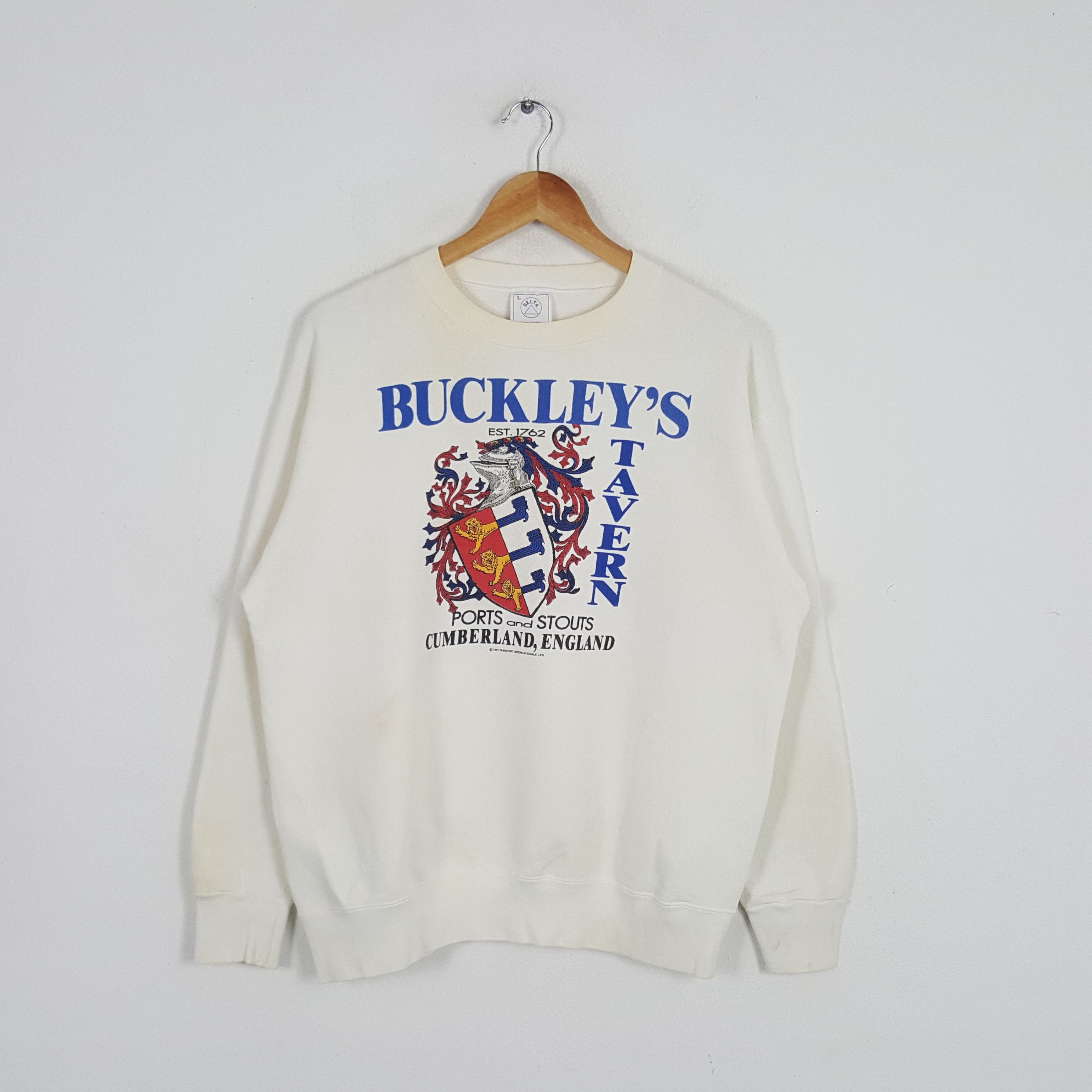 Vintage Vintage 90's Buckley's Tavern Streetwear Style Sweatshirt Size US L / EU 52-54 / 3 - 1 Thumbnail