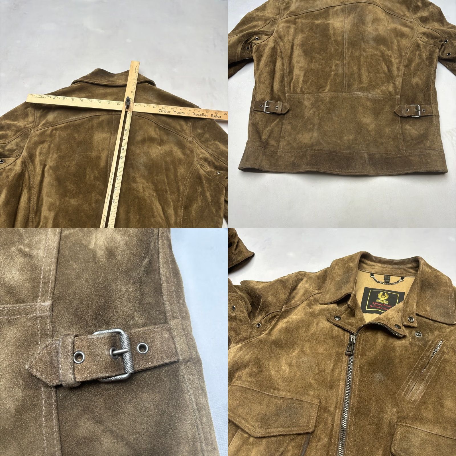 Belstaff Belstaff Charlie Suede Biker Jacket Men's 42 ASO Chris Evans Ghosted RARE Brown Size US XS / EU 42 / 0 - 9 Thumbnail