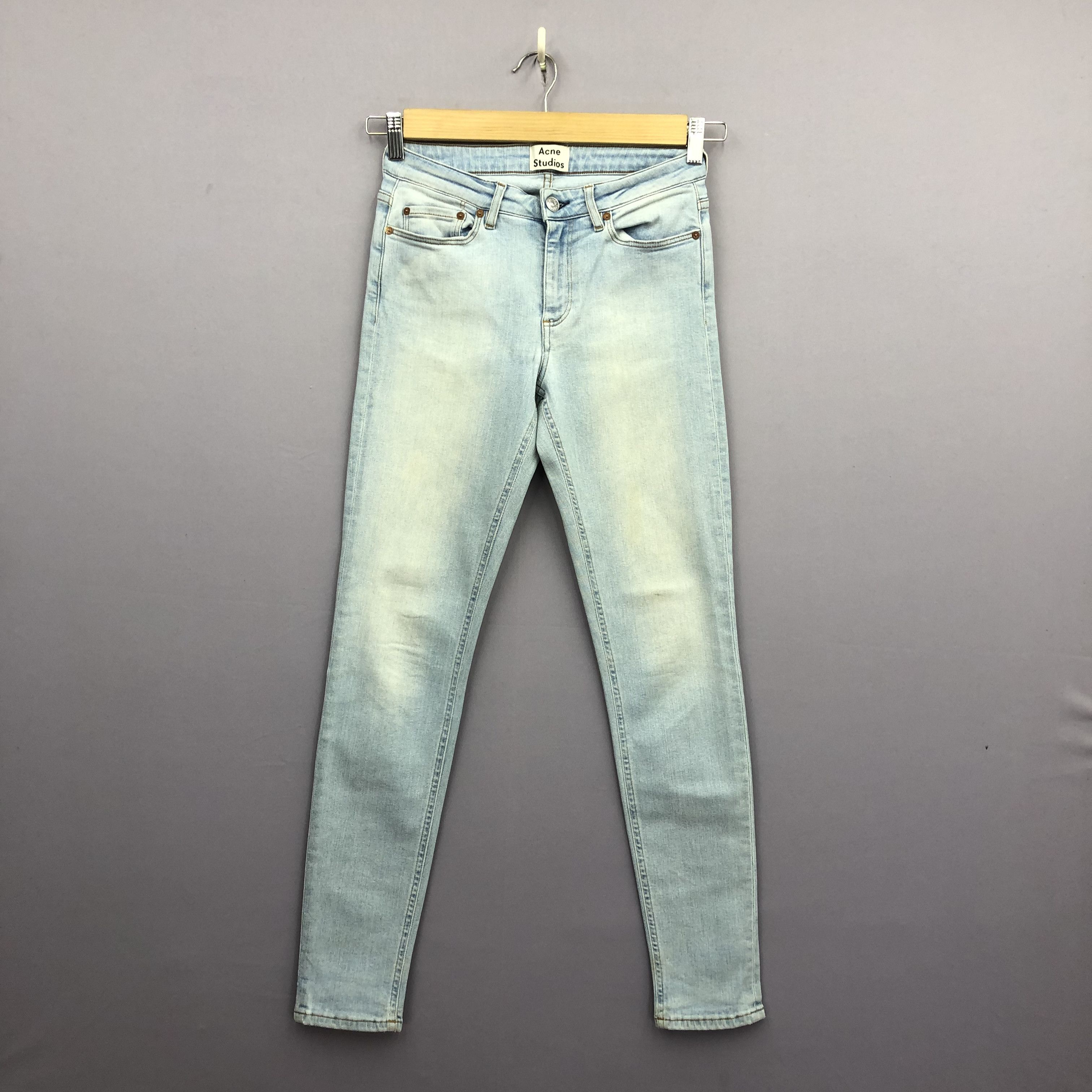 Acne Studios Vintage Acne Studio Skinny Jeans Acne Faded Light Wash Denim Size 26" / US 2 / IT 38 - 1 Thumbnail