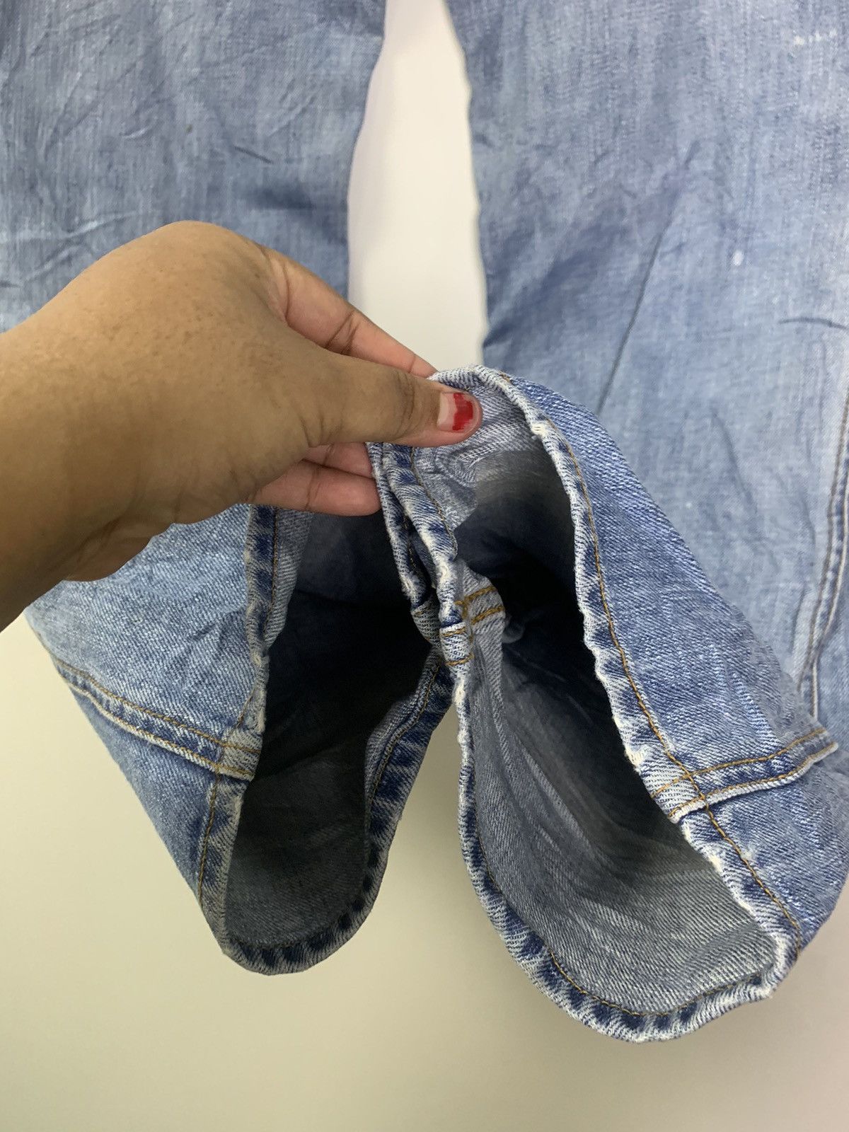 Vintage Vintage Polo RL distress jeans Size US 31 - 14 Thumbnail