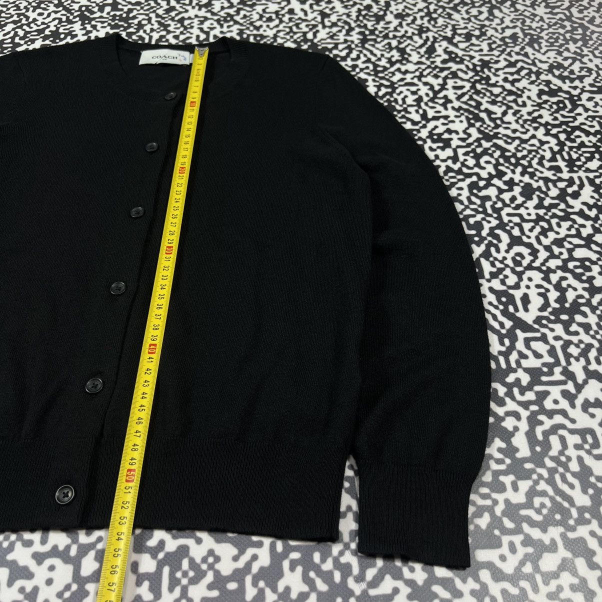 Coach COACH Black Basic Casual Cardigan Sweater Luxury Y2K Style Size XS / US 0-2 / IT 36-38 - 15 Thumbnail