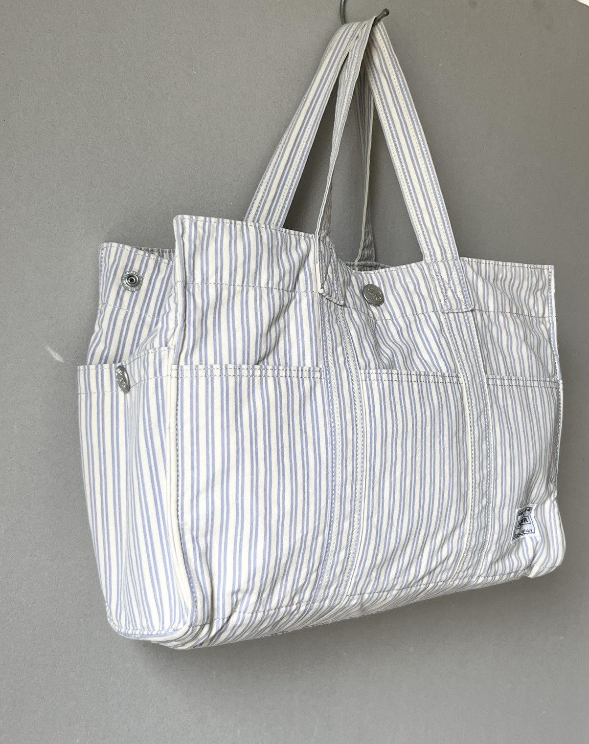 Porter Porter Yoshida Striped Canvas Tote Bag Japan Size ONE SIZE - 2 Thumbnail