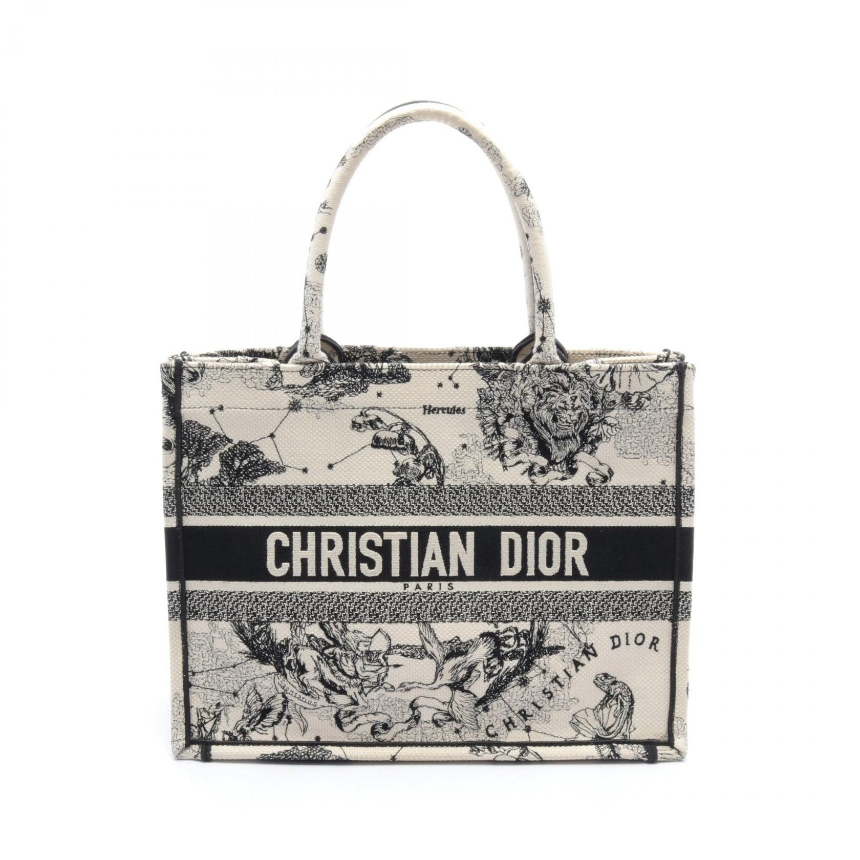 Dior Dior Zodiac Medium Book Tote Canvas Tote Bag M1296Z in Great Condition Size ONE SIZE - 1 Thumbnail