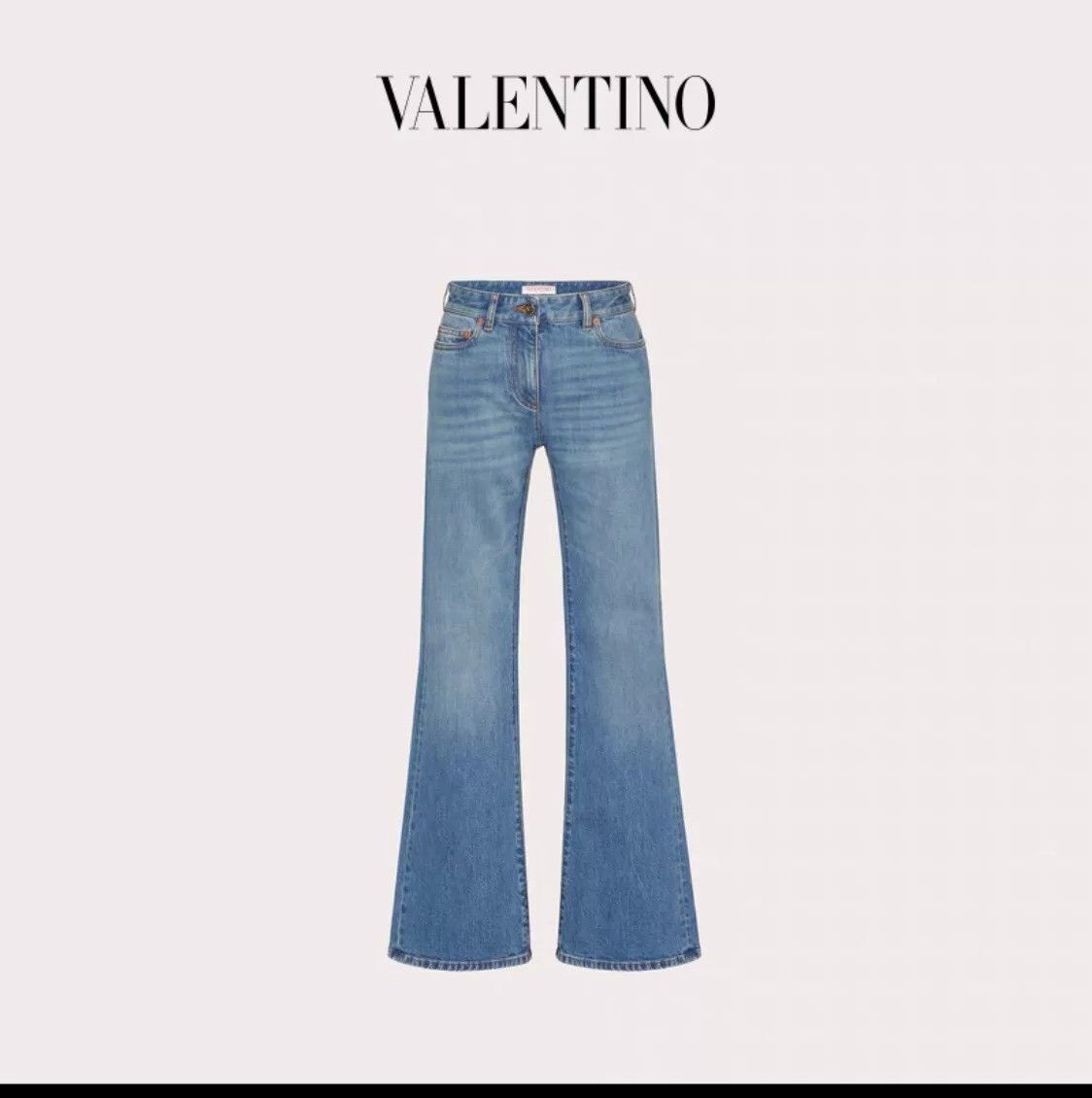 Valentino Valentino Blue Flared Denim Jeans Size US 29 - 1 Thumbnail