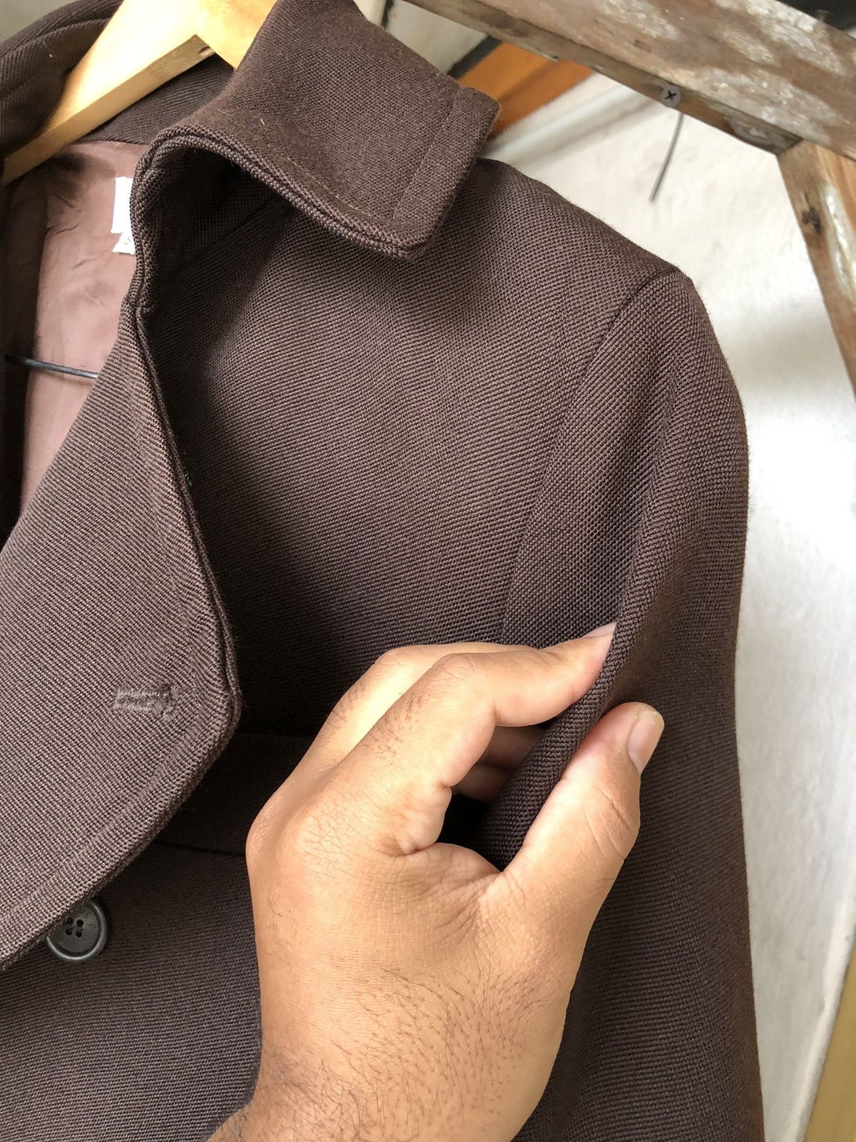 Vintage Luxury❗️France Taylor Paul & Joe Heavy Long Coat Size US S / EU 44-46 / 1 - 13 Thumbnail