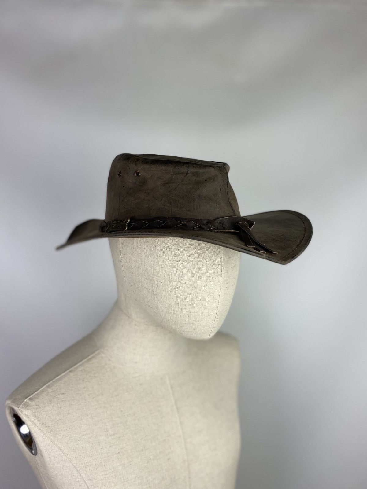Barbour Driza Bone Australian leather hat size M Size ONE SIZE - 2 Thumbnail