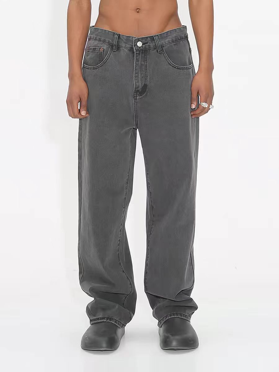 Japanese Brand × Vintage Vintage Street Casual Straight Grey Jeans Size US 32 / EU 48 - 3 Thumbnail