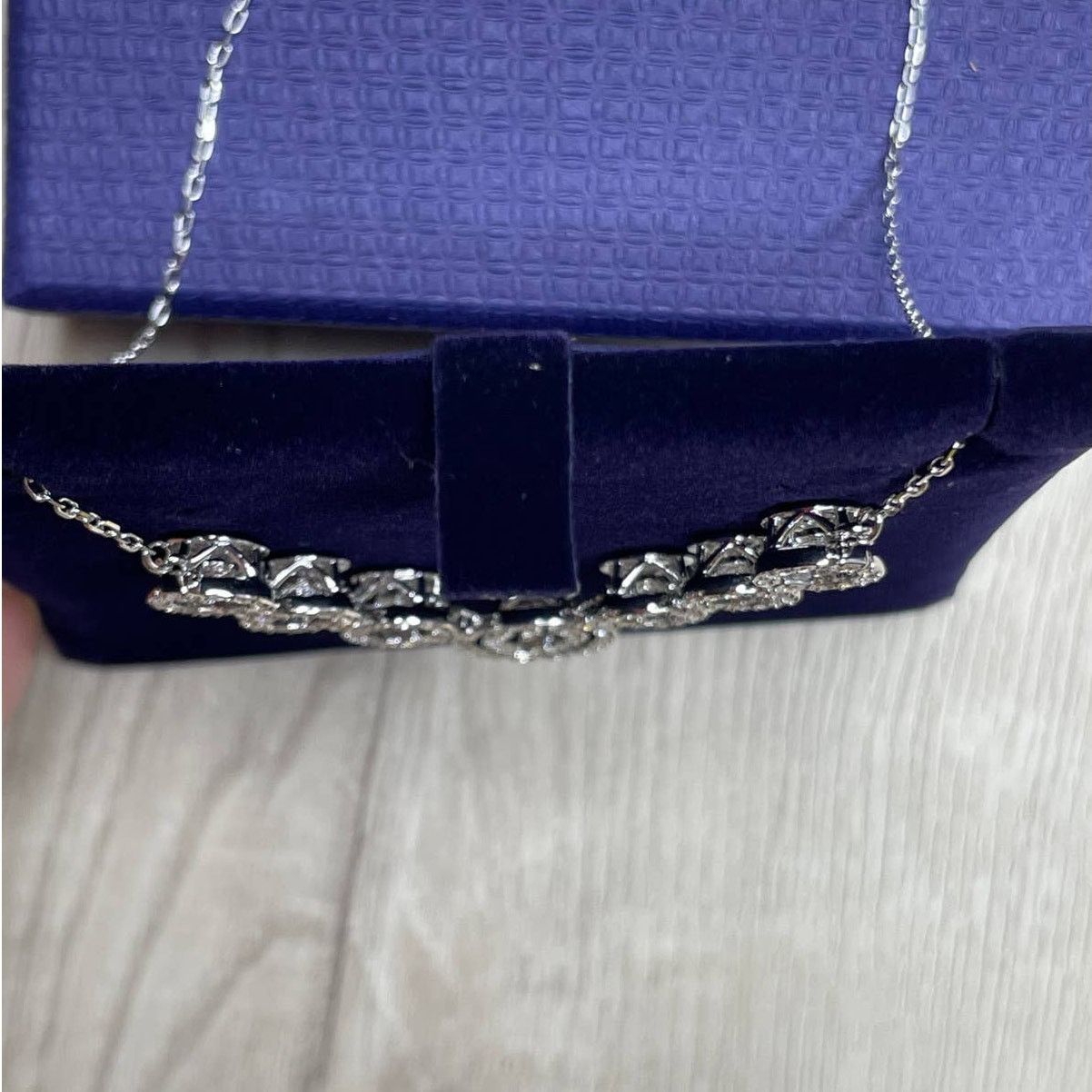 Swarovski Swarovski Sparkling Dance Necklace Rhodium-plated Size ONE SIZE - 5 Thumbnail
