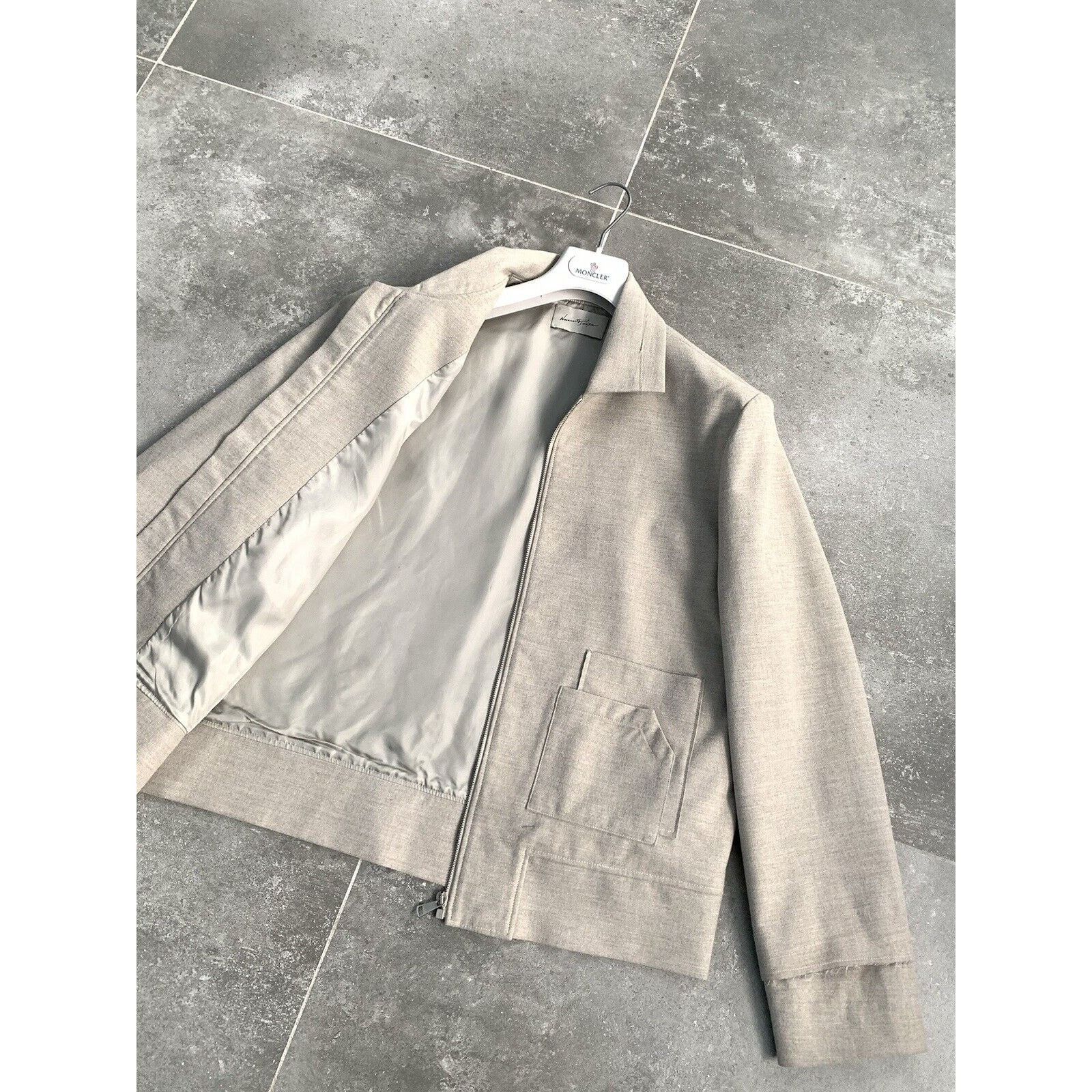 Designer × Japanese Brand × NE.SENSE NE.SENSE NECESSITY SENSE Tweed Wool Chore Bomber Jacket SZ S Size US S / EU 44-46 / 1 - 19 Thumbnail