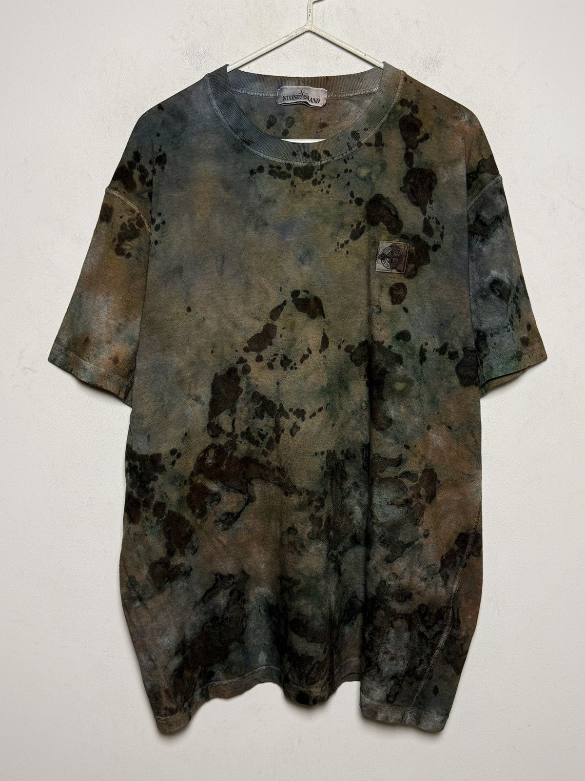 Stone Island stone island 1of1 overdyed painters t shirt Size US XXL / EU 58 / 5 - 1 Thumbnail
