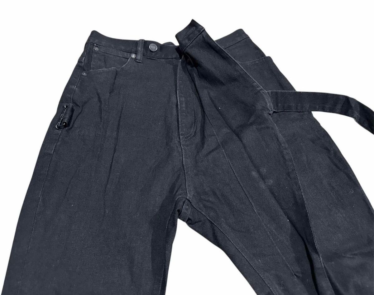 Japanese Brand × Lad Musician 🔥Y2K Archived Lad Musician Wrap Bondage Denim Black Size US 28 / EU 44 - 4 Thumbnail
