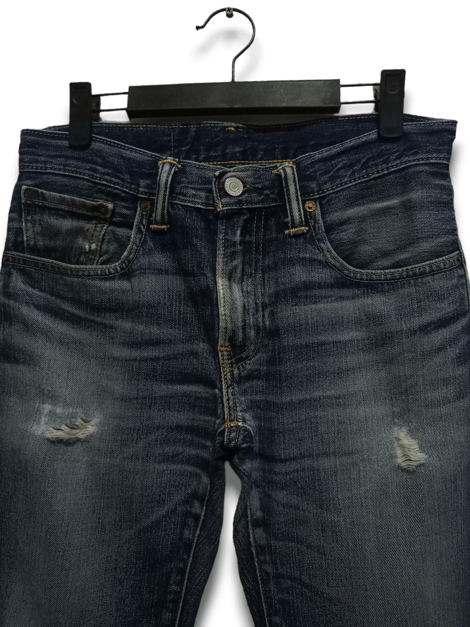 Levi's × Levi's Vintage Clothing Vintage Levis 502 Blue Wash Distressed Loose Jeans 30x27 Size US 30 / EU 46 - 4 Thumbnail