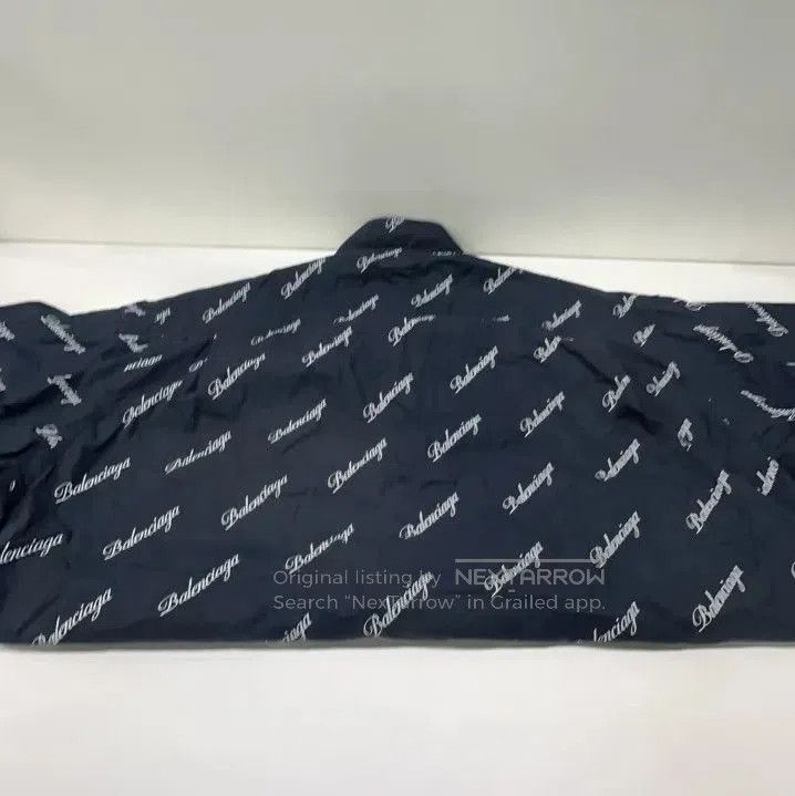 Balenciaga Balenciaga Black Logo Printed Short Sleeve Shirt. Size US M / EU 48-50 / 2 - 8 Thumbnail