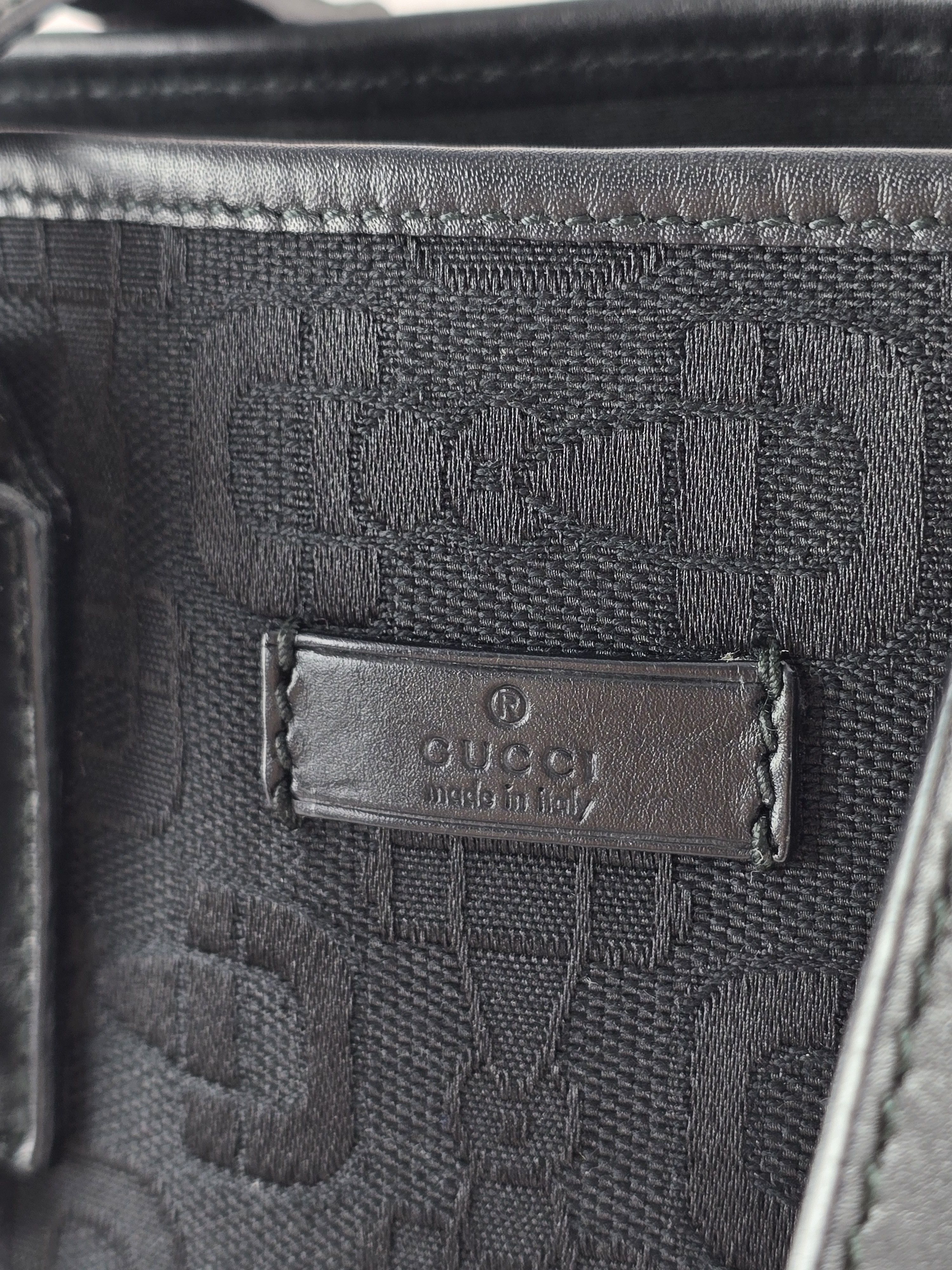 Gucci Gucci Bucket Handbag Coated Canvas black + dust bag Size ONE SIZE - 10 Thumbnail