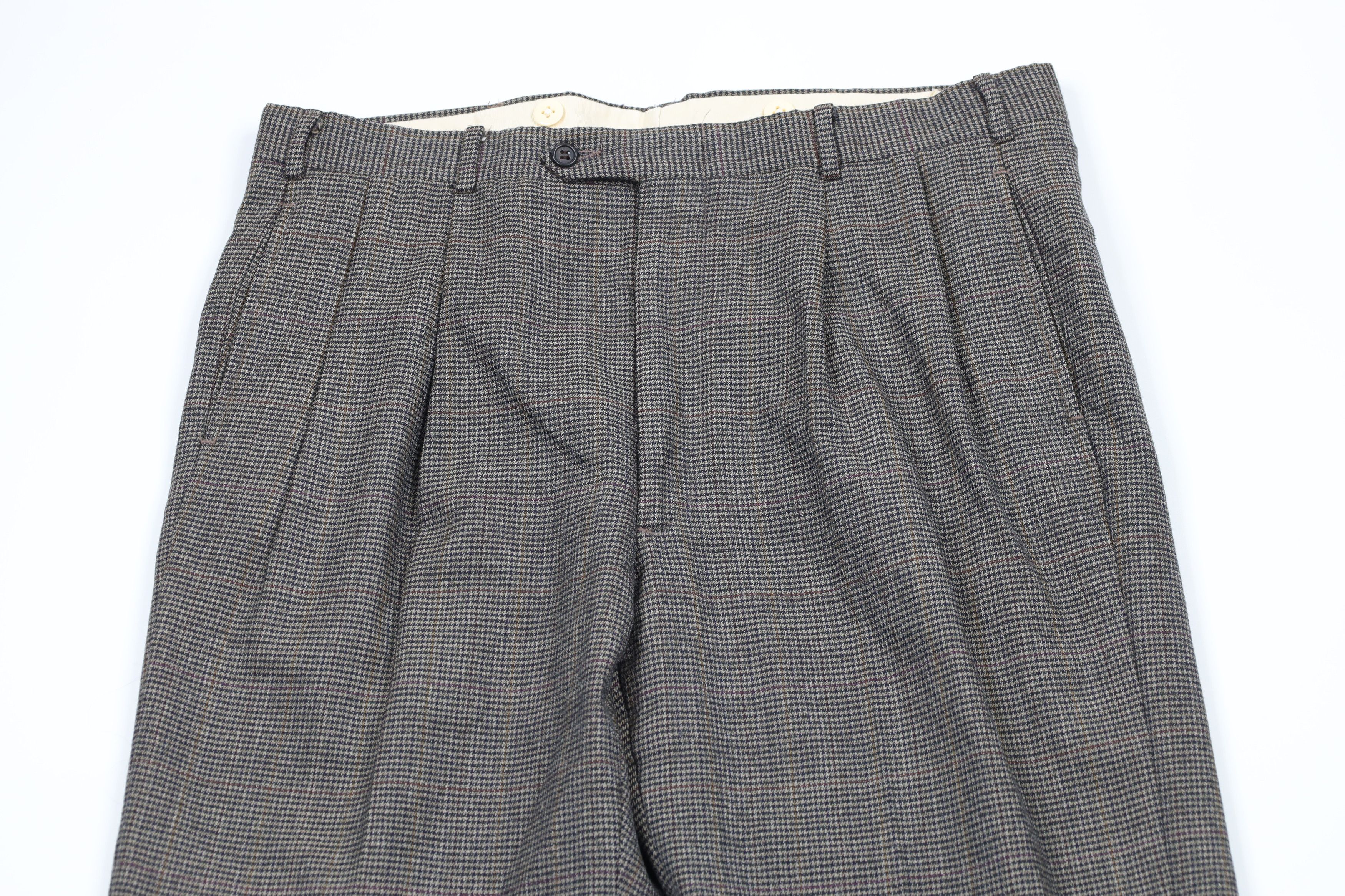 Vintage Vintage 60s 70s Rockabilly Houndstooth Wide Leg Pants USA Size US 34 / EU 50 - 2 Thumbnail