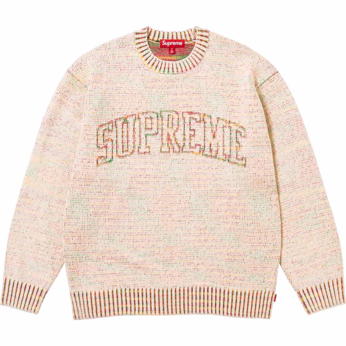 Image of Supreme Contrast Arc Sweater in Natural, Men's (Size Small)