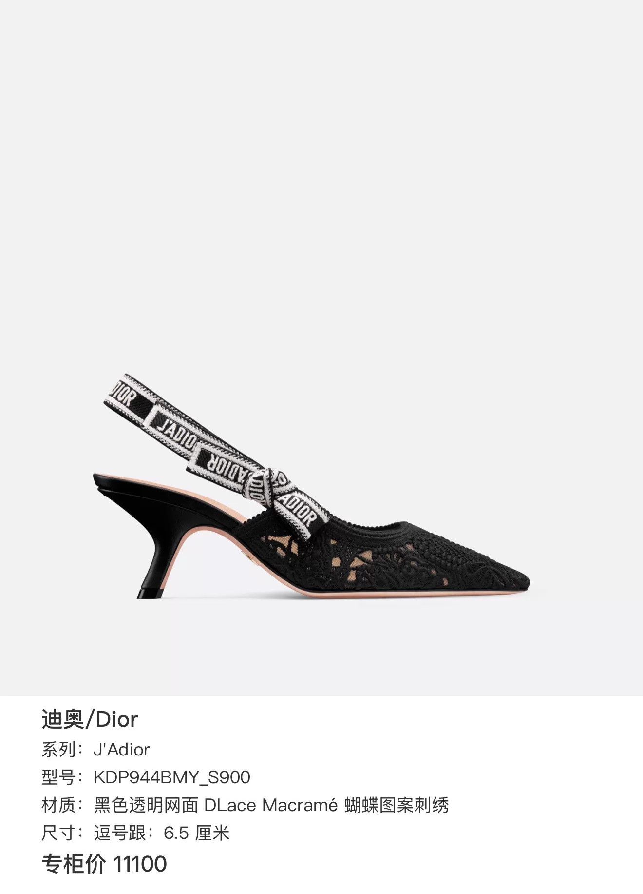 Dior Dior J'Adior Embroidered Pointed Toe Flat 36 MINT Size US 5.5 / IT 35.5 - 9 Thumbnail