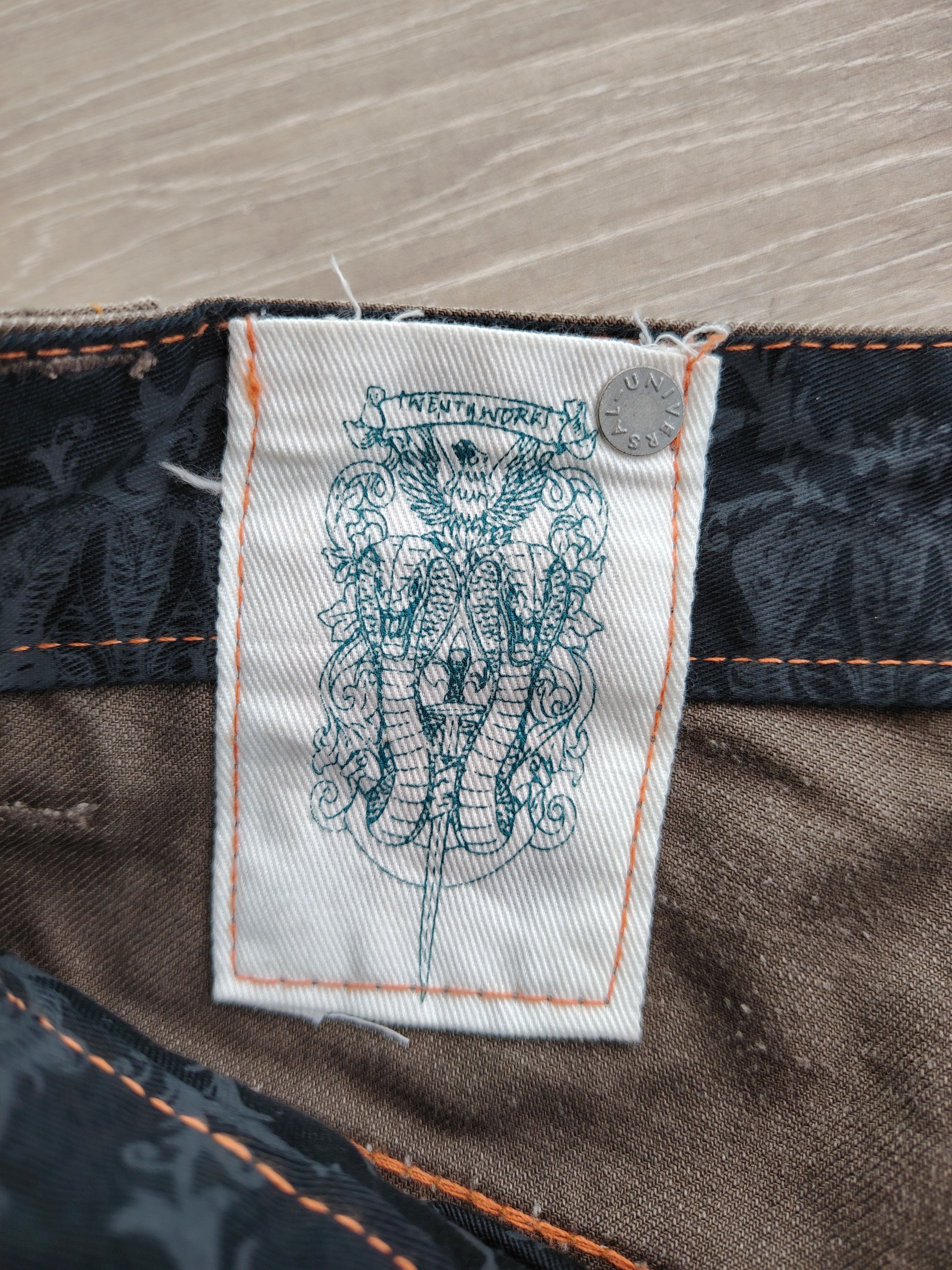 Japanese Brand Rare Japanese Twenty Works Studded Leather Jeans Pant Size US 30 / EU 46 - 12 Thumbnail