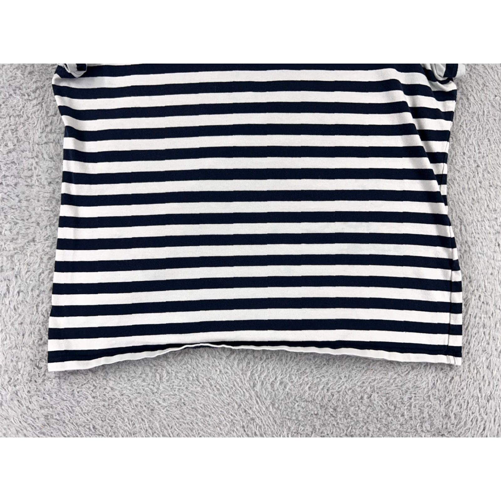 Tommy Hilfiger Tommy Hilfiger Shirt Womens Extra Large Blue Striped Petite Heart Embroidered Size XL / US 12-14 / IT 48-50 - 5 Thumbnail