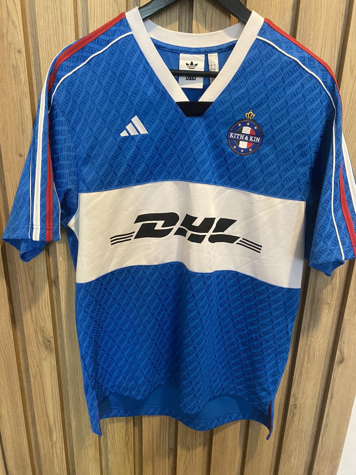 Adidas × Kith Kith for adidas Football DHL Express Jersey - Blue Burst Size US S / EU 44-46 / 1 - 2 Thumbnail