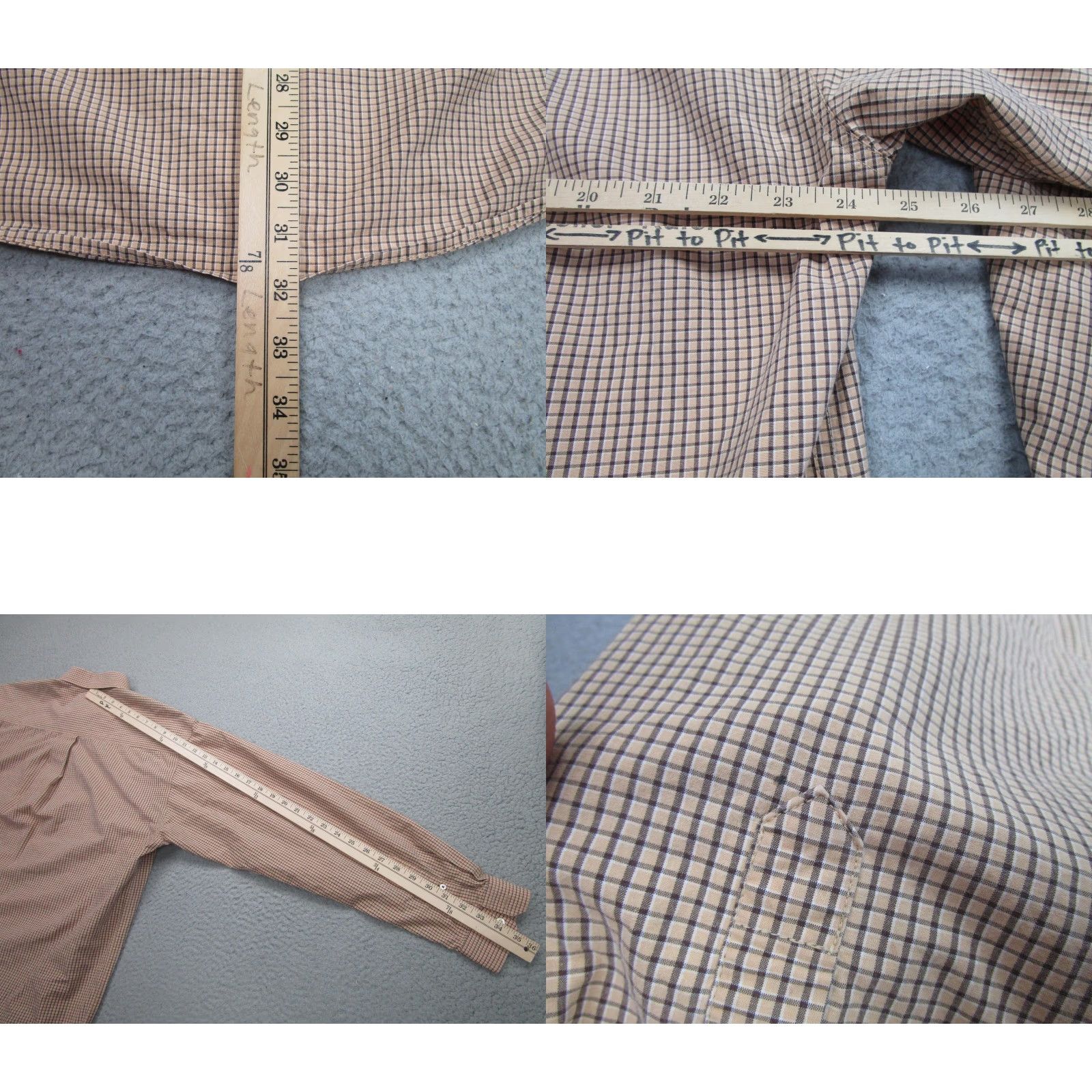 Vintage VINTAGE Cinch Shirt Mens Large Brown Check Plaid Long Sleeve Button Down Western Logo Size US L / EU 52-54 / 3 - 8 Thumbnail