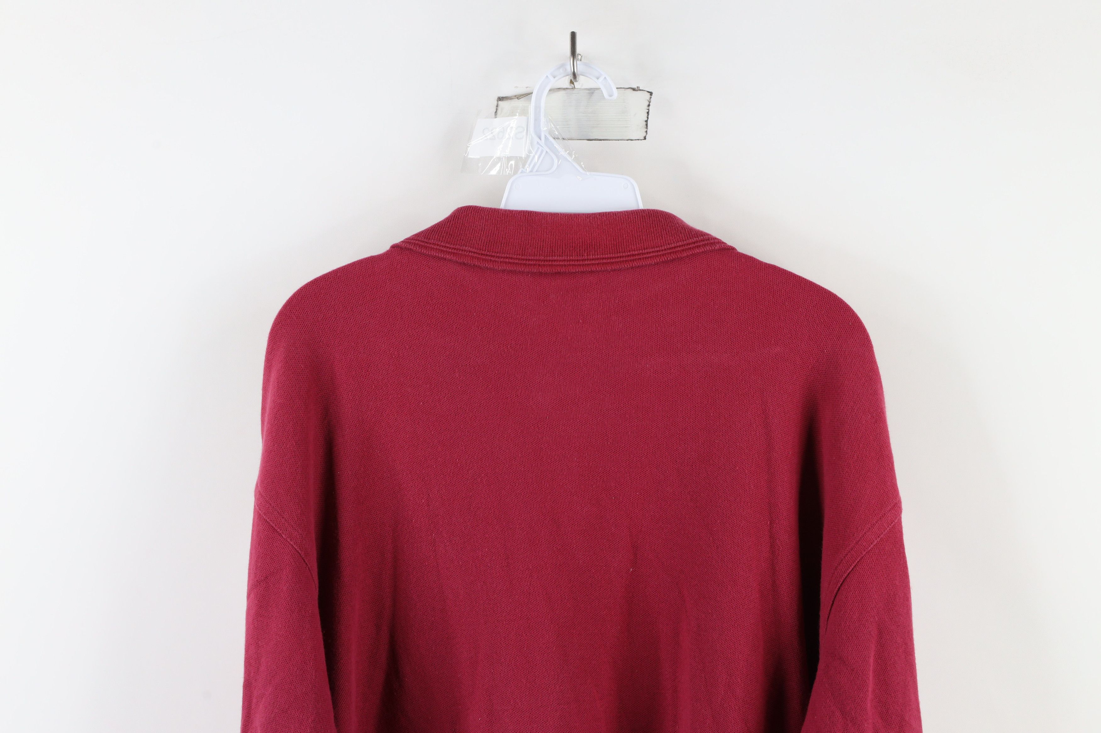 Vintage Vintage 90s Open Shinnecock Hills Long Sleeve Polo Shirt Red Size US L / EU 52-54 / 3 - 11 Thumbnail