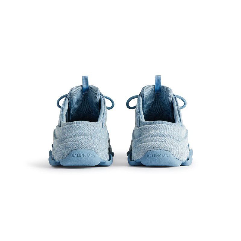 Balenciaga o1la1rc1a0925 Triple S Mules Denim in Blue Size US 7 / IT 37 - 5 Thumbnail