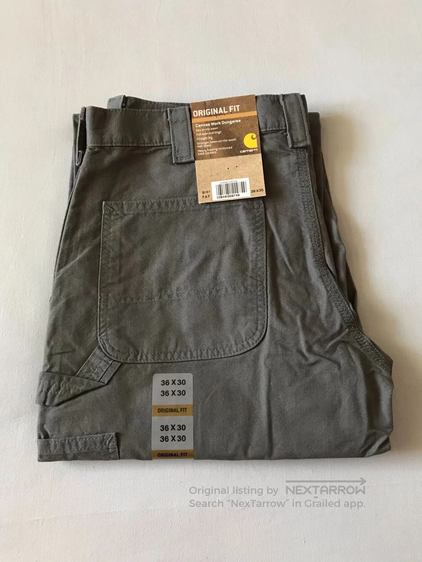 Carhartt Carhartt B151 FAT Canvas Work Pants. Size US 36 / EU 52 - 1 Thumbnail