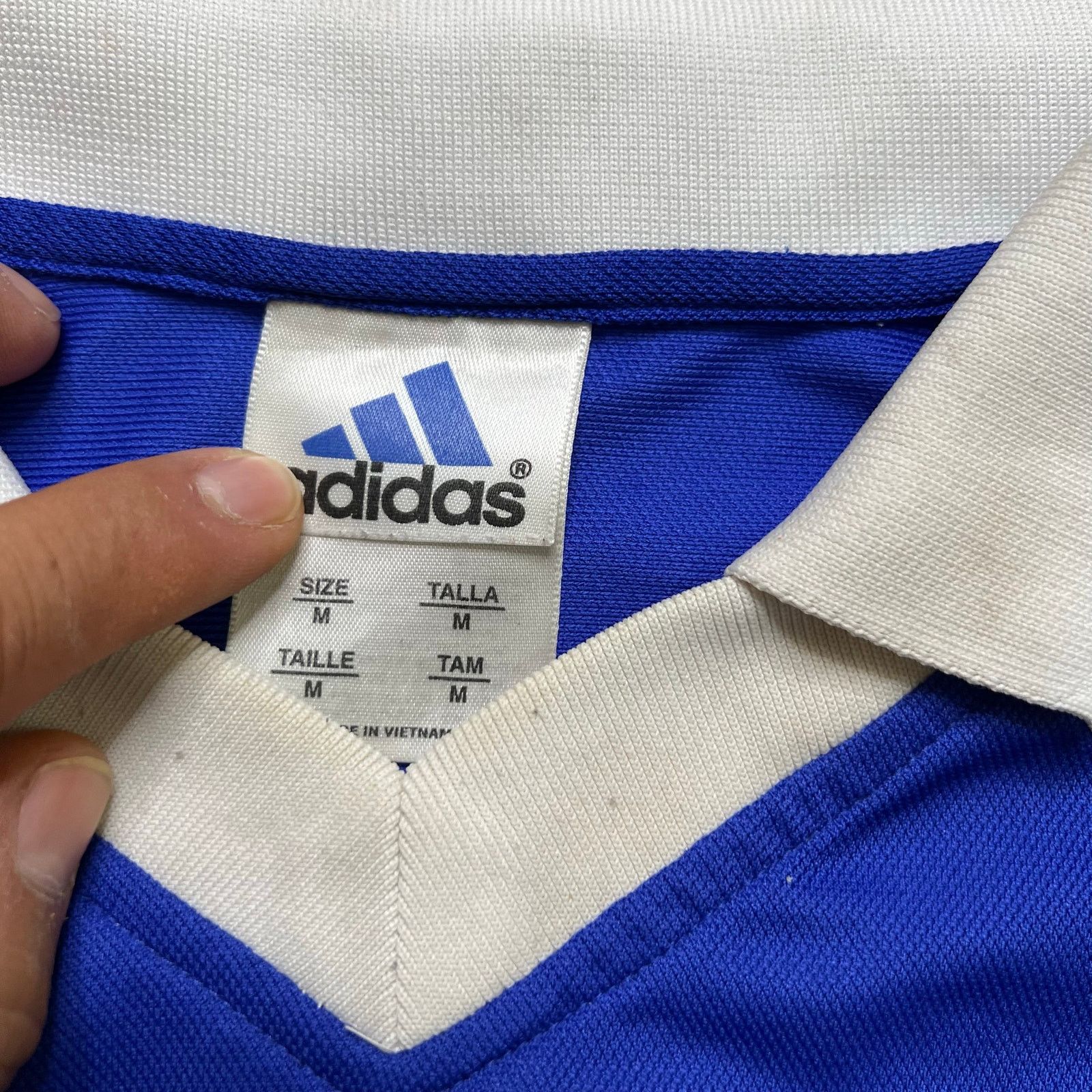 Adidas Adidas Vintage Jersey Football Soccer Shirt 90s 00s Blue M Size US M / EU 48-50 / 2 - 2 Thumbnail