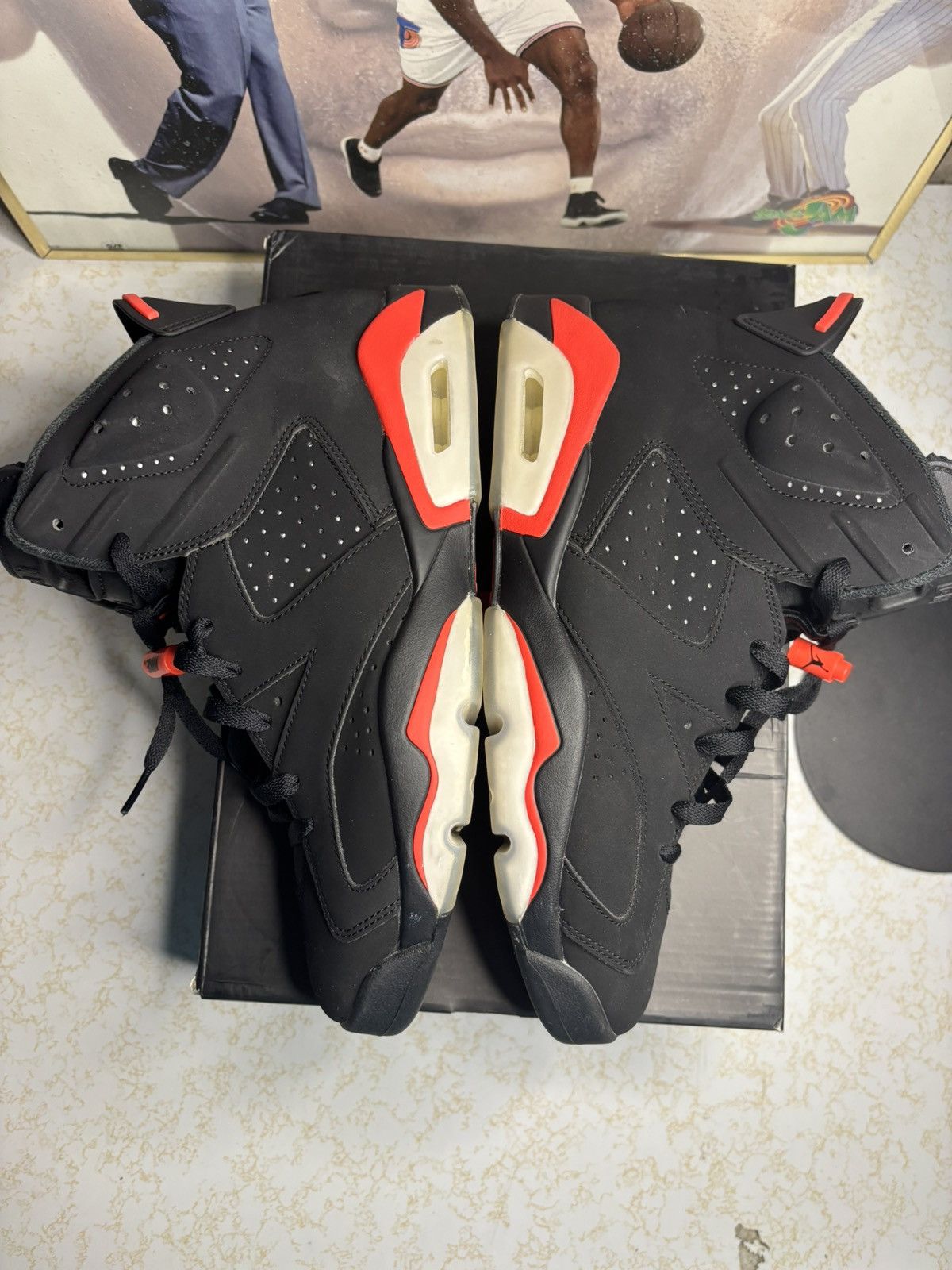 Jordan Brand Air Jordan 6 Retro 2019 Infrared 2019 Size US 10.5 / EU 43-44 - 4 Thumbnail