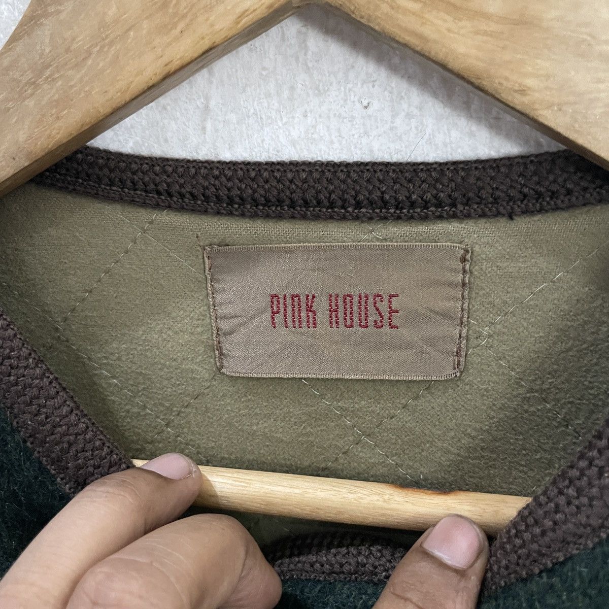 Pink House Vintage Pink House Embroidery Logo Jacket Size US L / EU 52-54 / 3 - 5 Thumbnail