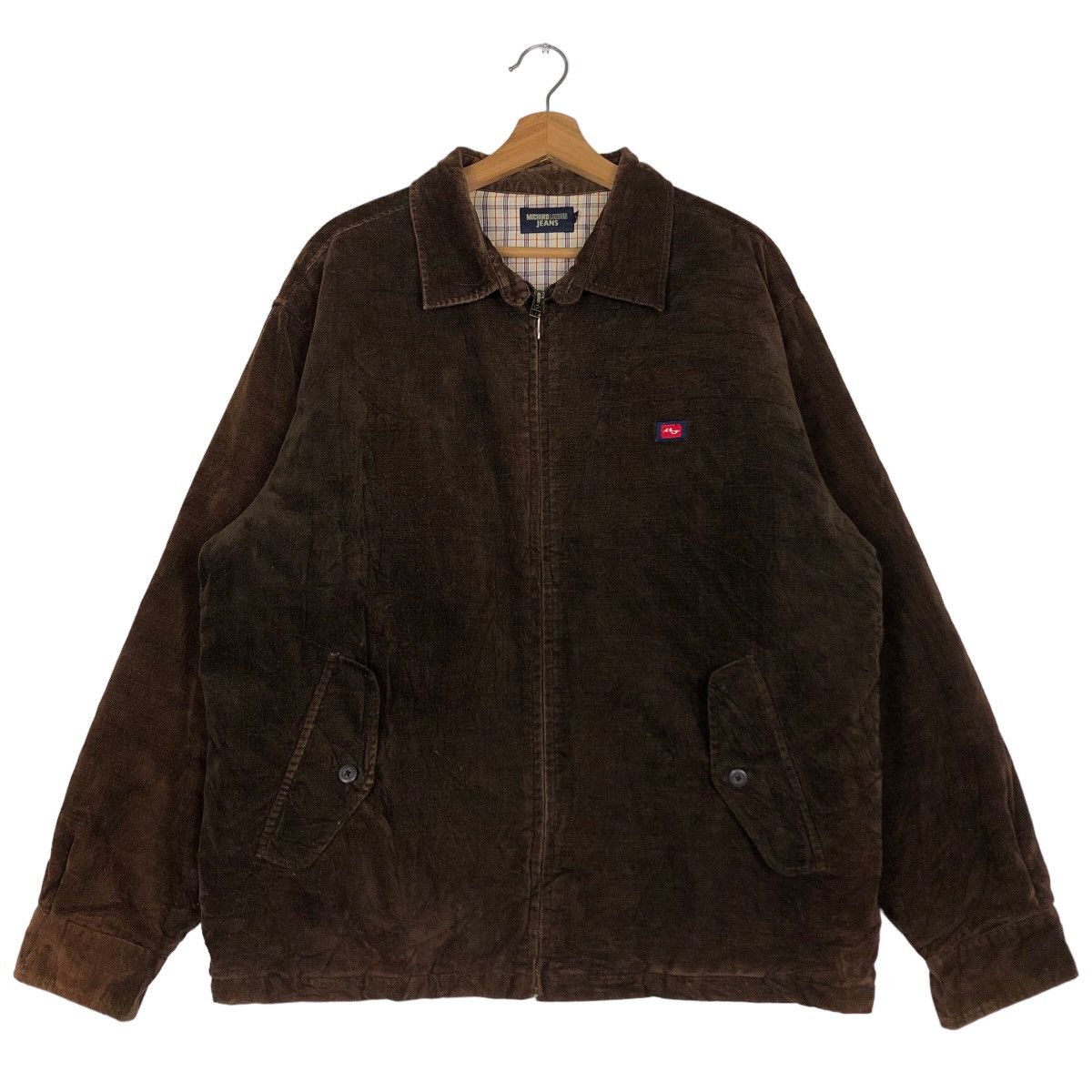 Japanese Brand 🔥Vtg Quilted Bomber Jacket Michiko London Tartan Lining Size US L / EU 52-54 / 3 - 1 Thumbnail