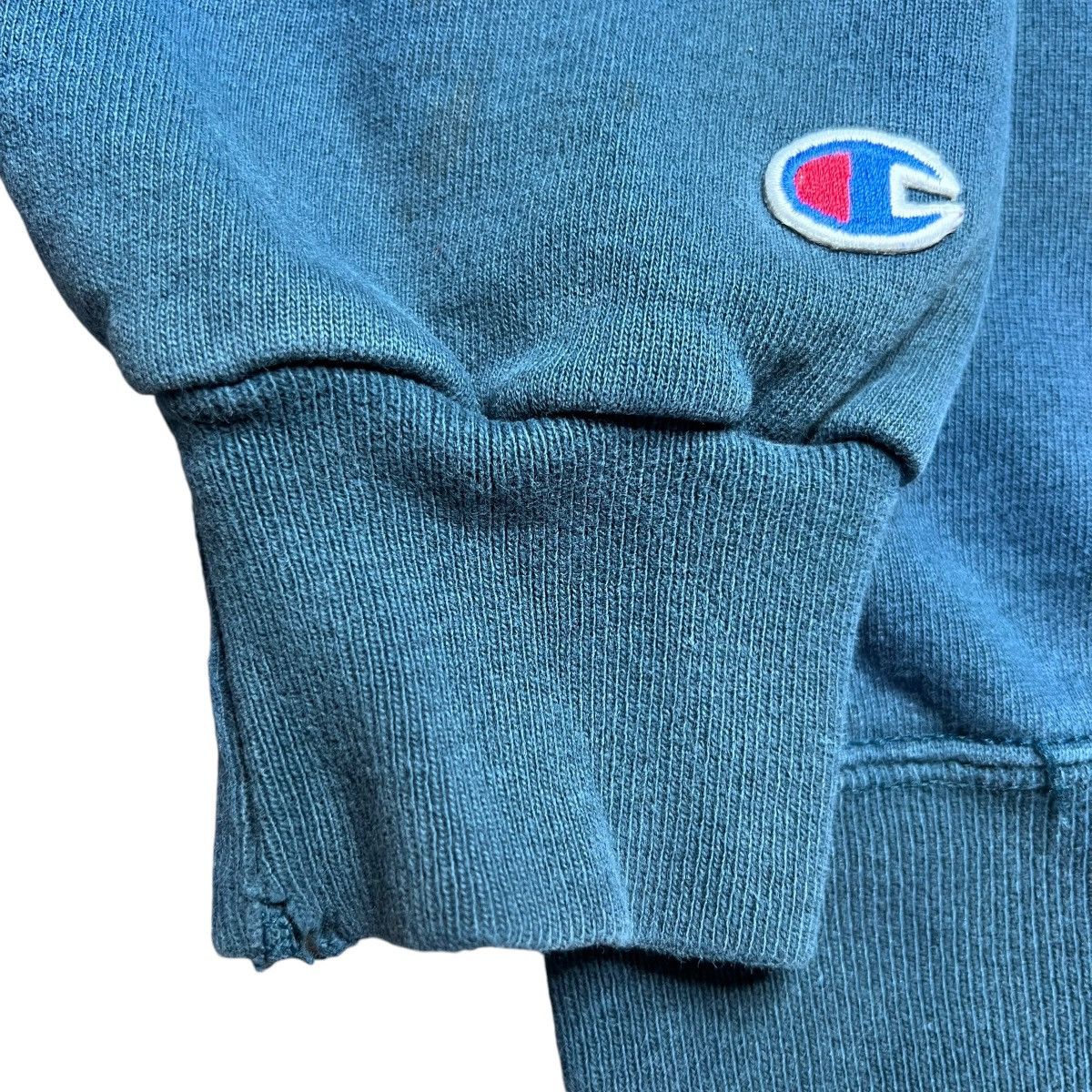 Champion × Vintage 90s Champion Blue Athletic Apparel Embroidered Sweatshirt Size US XL / EU 56 / 4 - 21 Thumbnail