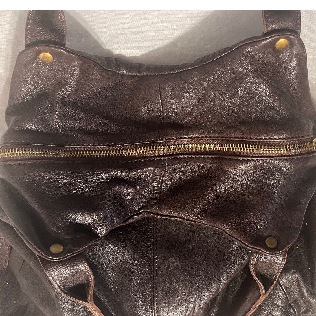 Other Vintage Abro brown leather crossbody bag with top handle Size ONE SIZE - 6 Thumbnail