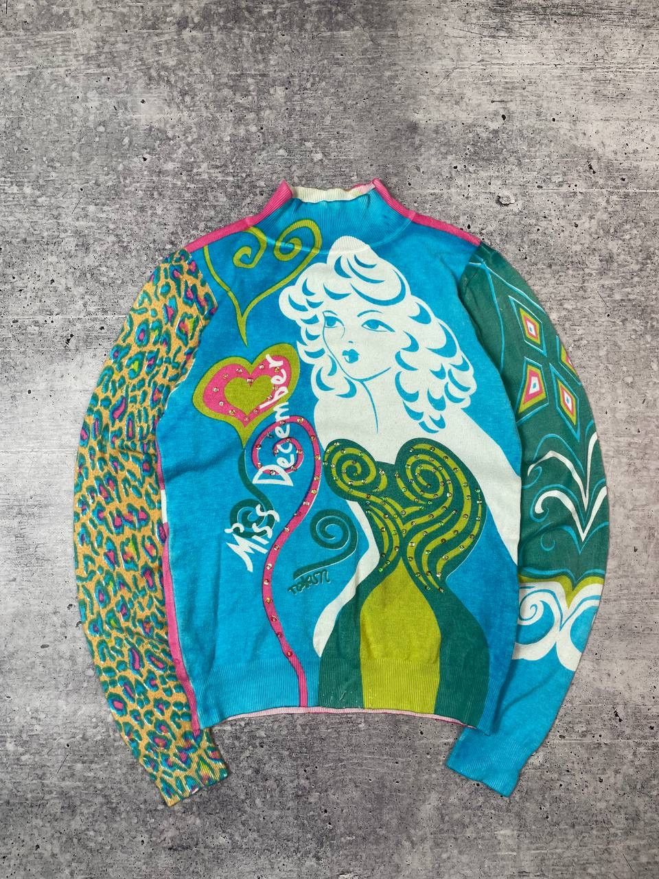 Hysteric Glamour Vintage Save The Queen Style Printed Long Sleeve Top Y2K Size S / US 4 / IT 40 - 1 Thumbnail