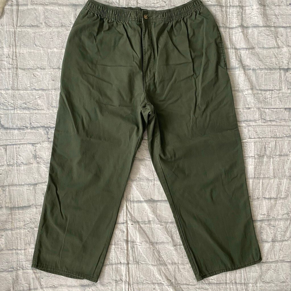 Puritan Puritan men L cotton blend pull-on casual chino pants olive Size US 40 / EU 56 - 1 Thumbnail