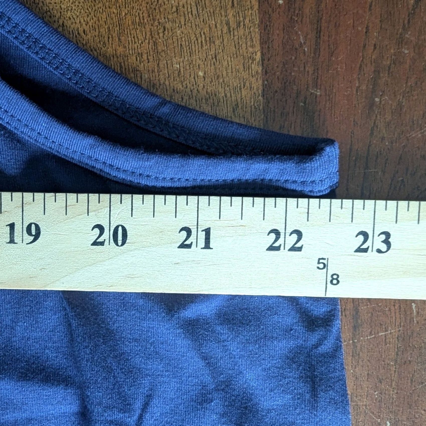 Vintage Belle by Kim Gravel Tank Top Navy Blue Pima Cotton Modal Sz 1X Basics Essential Tank Women's Plus Size Navy Blue Casual Sleeveless Scoop Neck 1X Size XL / US 12-14 / IT 48-50 - 4 Thumbnail