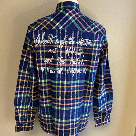 Billionaire Boys Club NWT Billionaire Boys Club Plaid Button Down Blue Shirt (M) Size US M / EU 48-50 / 2 - 6 Thumbnail