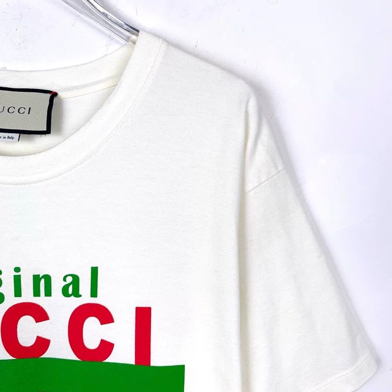 Gucci Gucci Logo printed round-neck beige cotton short-sleeved T- Size US XS / EU 42 / 0 - 3 Thumbnail
