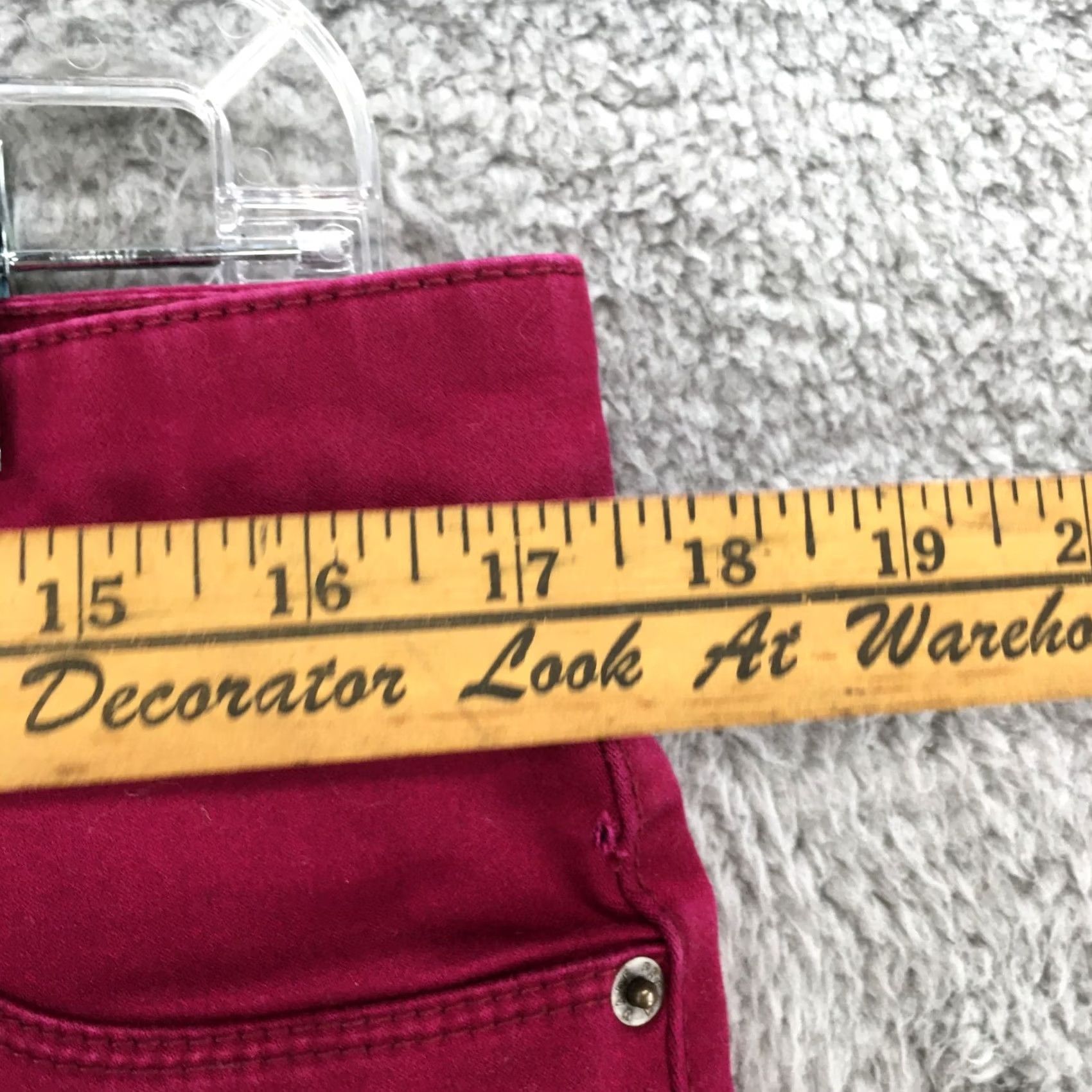 Vintage VINTAGE: No Joe Fresh Slim Straight Leg Pants Womens 12 Magenta Flat Front Mid Rise Zip Fly Shirt? Size 34" / US 12 / IT 48 - 5 Thumbnail