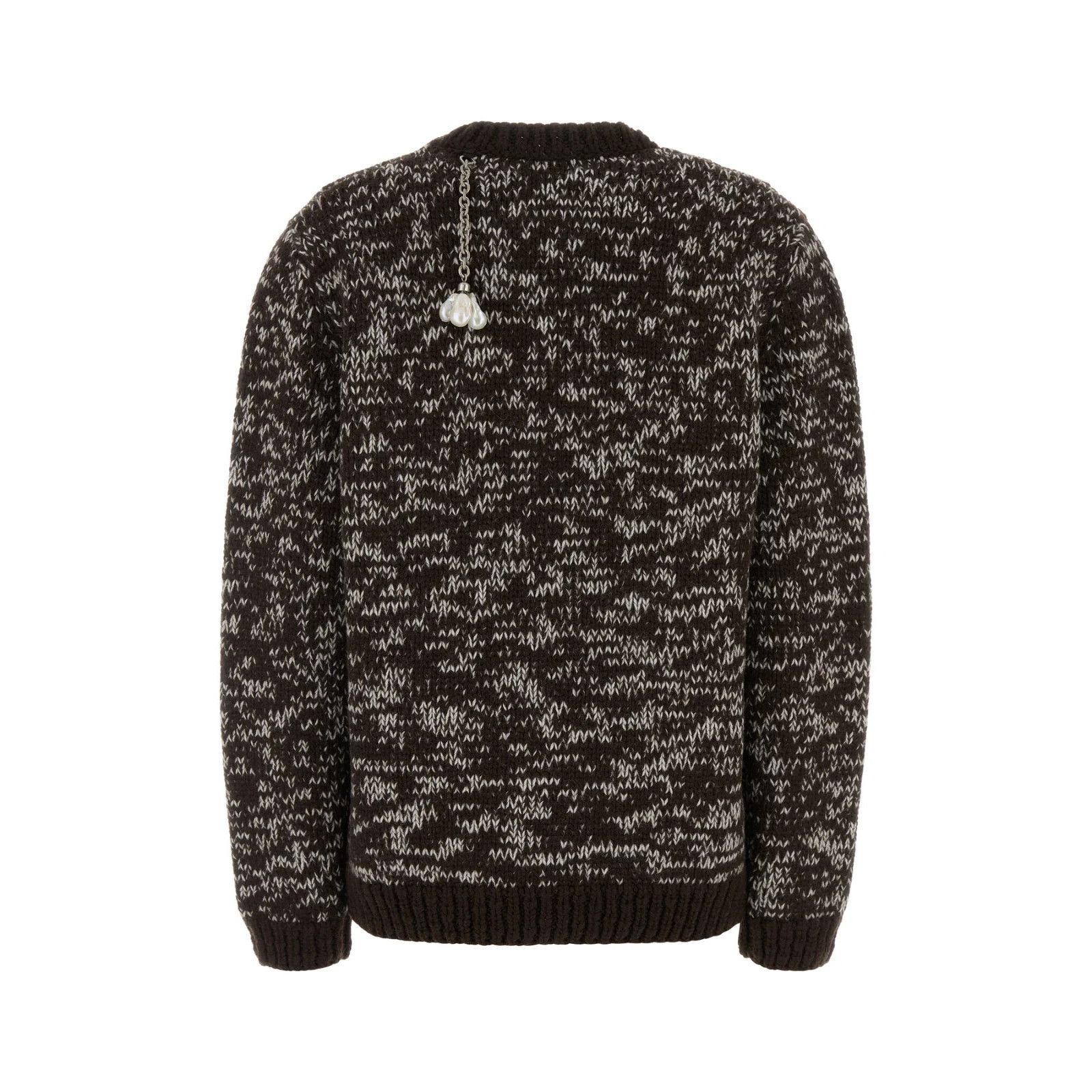 Prada PRADA Two-Tone Wool Oversize Sweater New & Authentic (Women' Size XL / US 12-14 / IT 48-50 - 2 Thumbnail