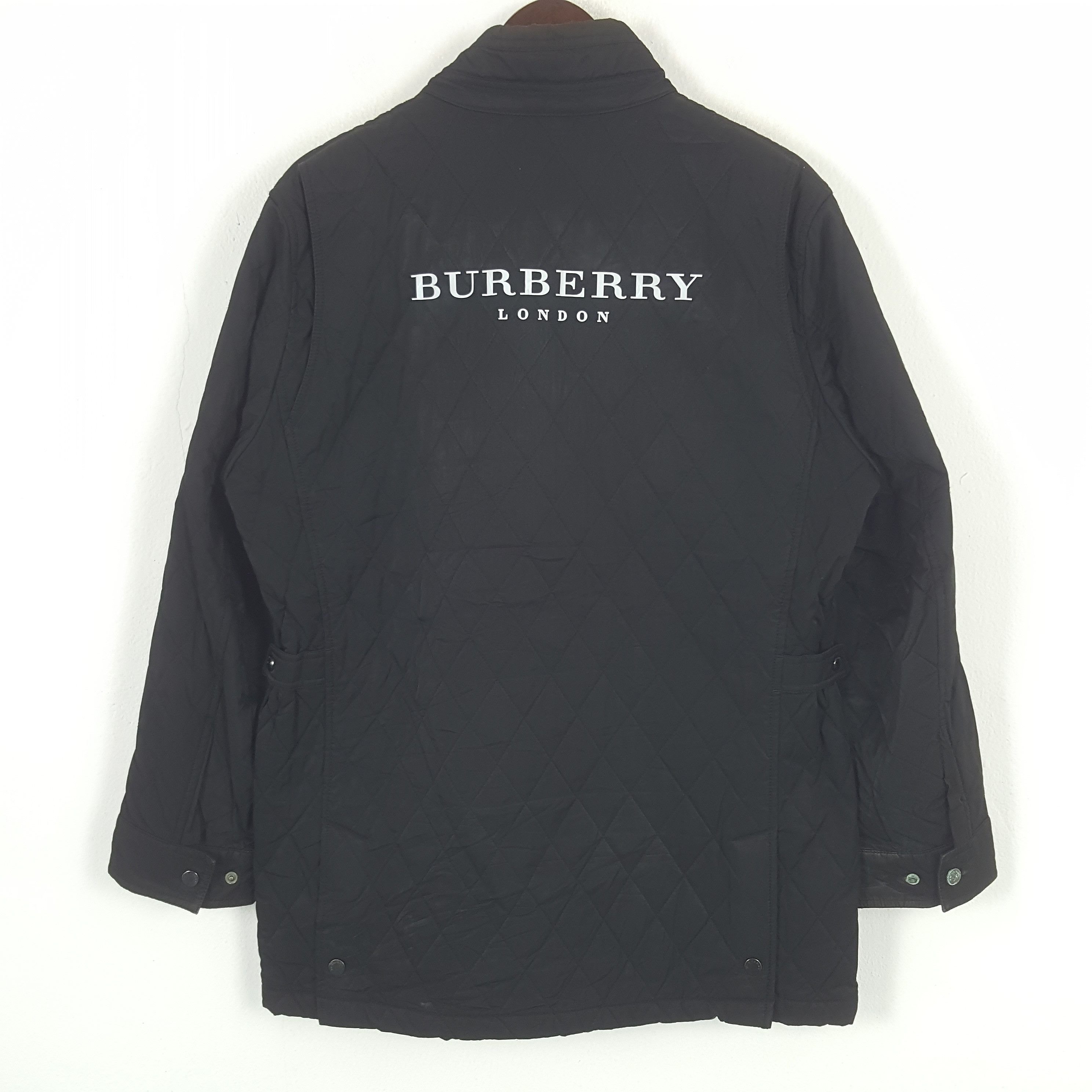 Burberry Vintage Burberry London Custom Spell Out Zipper Jacket Size US L / EU 52-54 / 3 - 1 Thumbnail