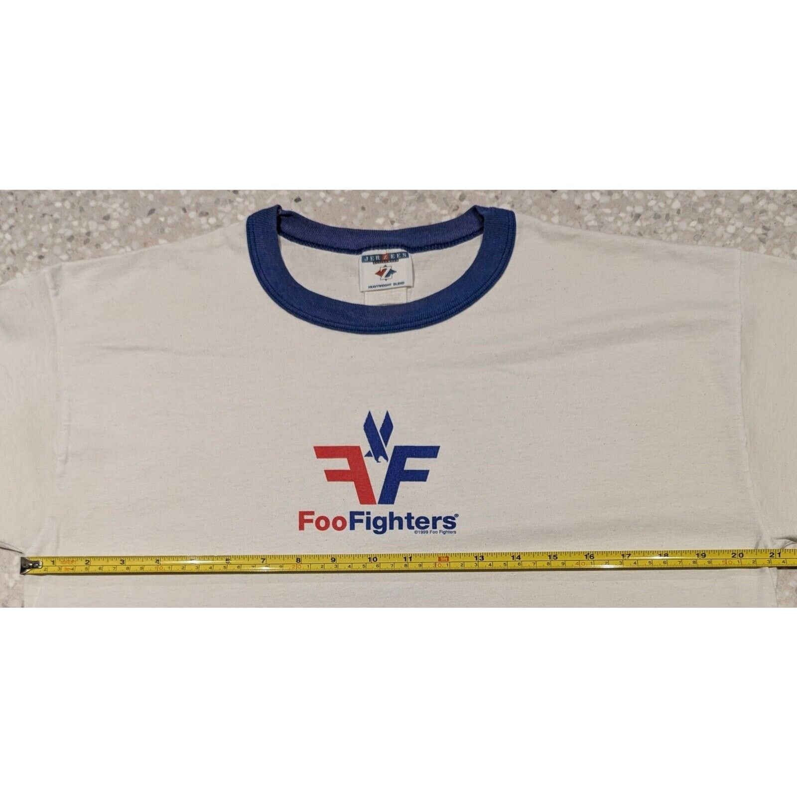 Jerzees VINTAGE FOO FIGHTERS T-SHIRT - AMERICAN AIRLINES - NIRVANA Size US L / EU 52-54 / 3 - 5 Thumbnail