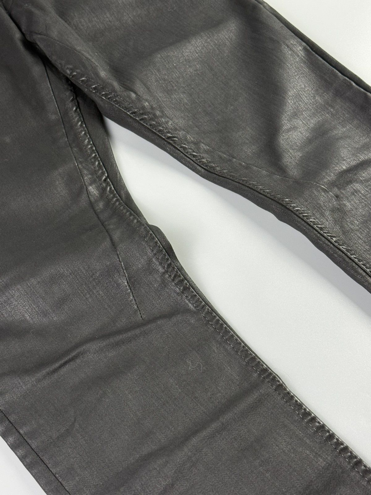 Rick Owens Drkshdw Rick Owens Drkshdw - S/S18 Detroit Cut Waxed Jeans Size US 32 / EU 48 - 3 Thumbnail